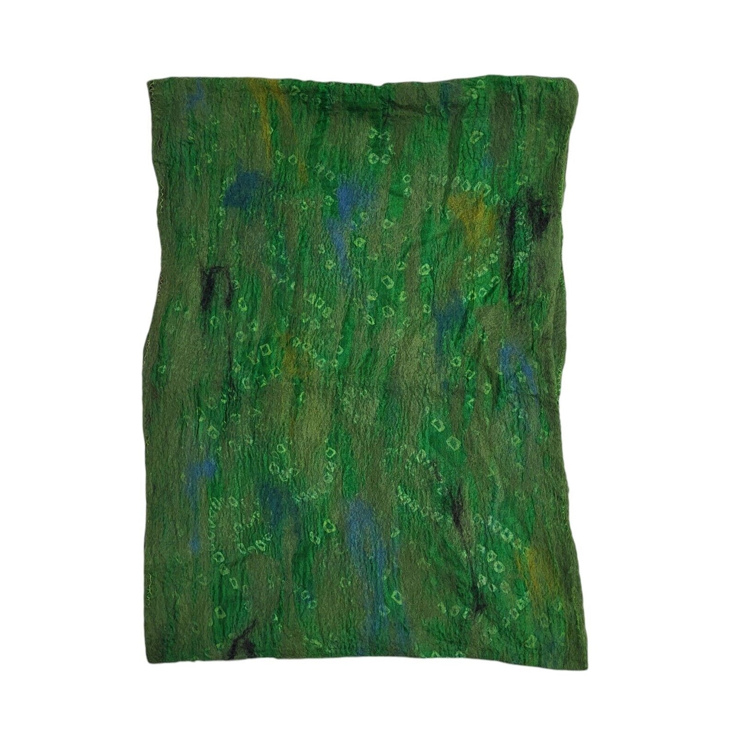 Windhorse Green Vintage Y2K Rectangle Scarf UK Women's 70'' X 12''