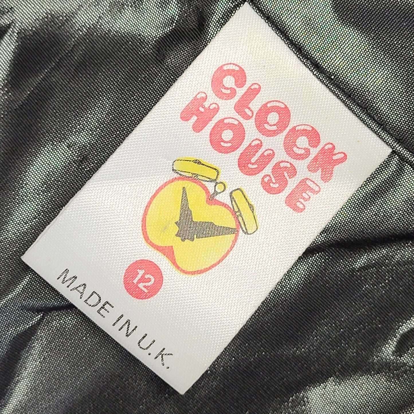 Clock House 90s Vintage Grey Button Dress Jacket Uk Women's Size 12