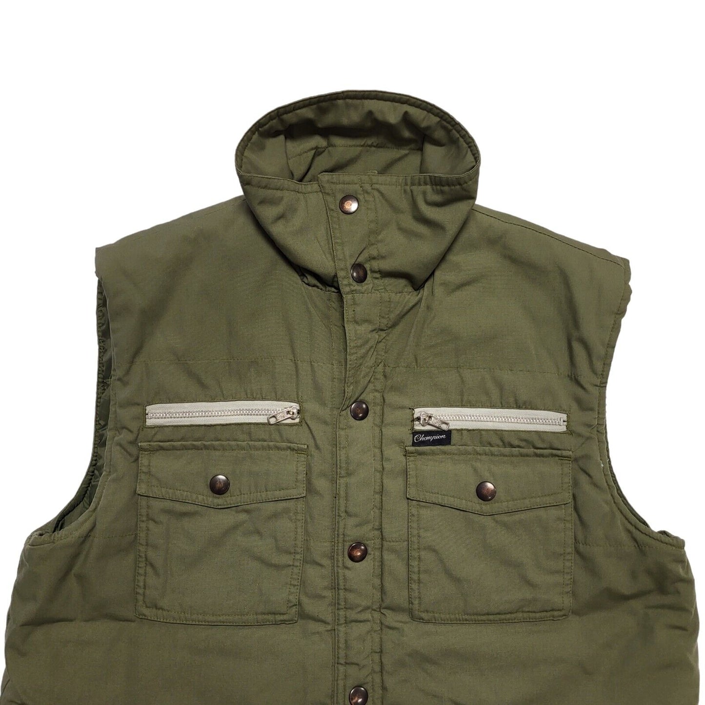 Champion Vintage 90's Green Waistcoat Gilet Uk Men's Size Medium