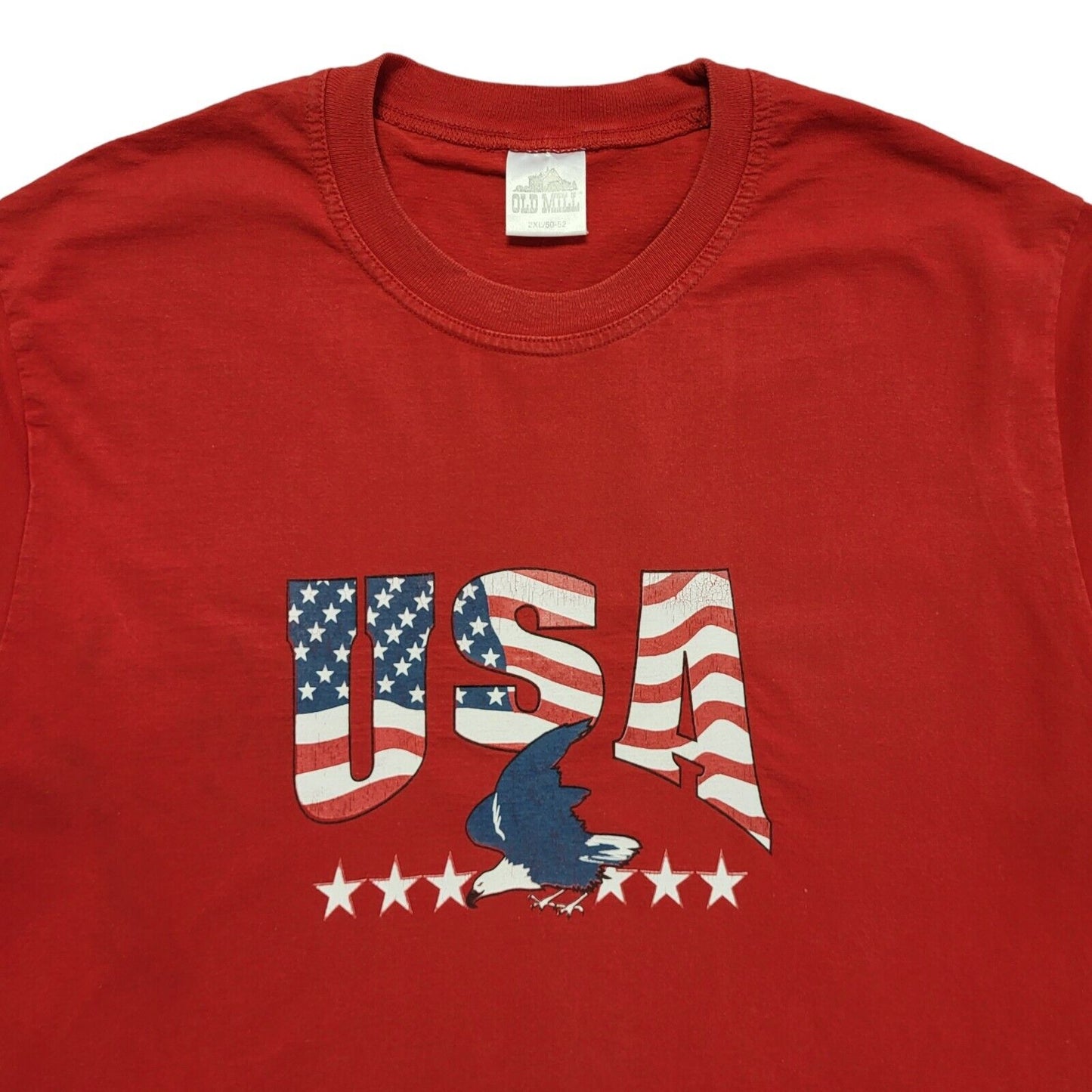 Usa Old Mill Red Vintage 90s Short Sleeve T-Shirt Uk Men's XL