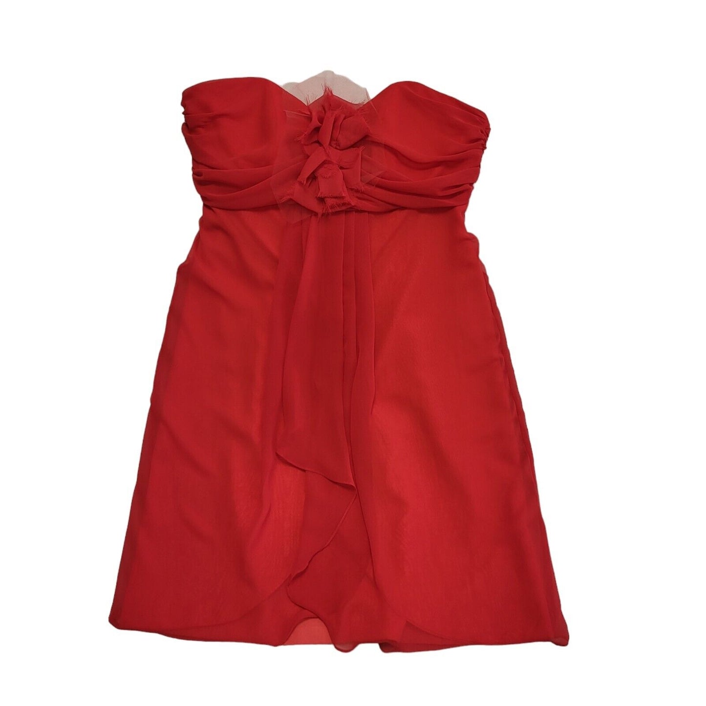 Jim Hjelm Vintage 90s Red Sweetheart Evening Dress Uk Women's Size 12 Bnwt