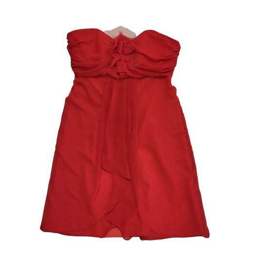Jim Hjelm Vintage 90s Red Sweetheart Evening Dress Uk Women's Size 12 Bnwt