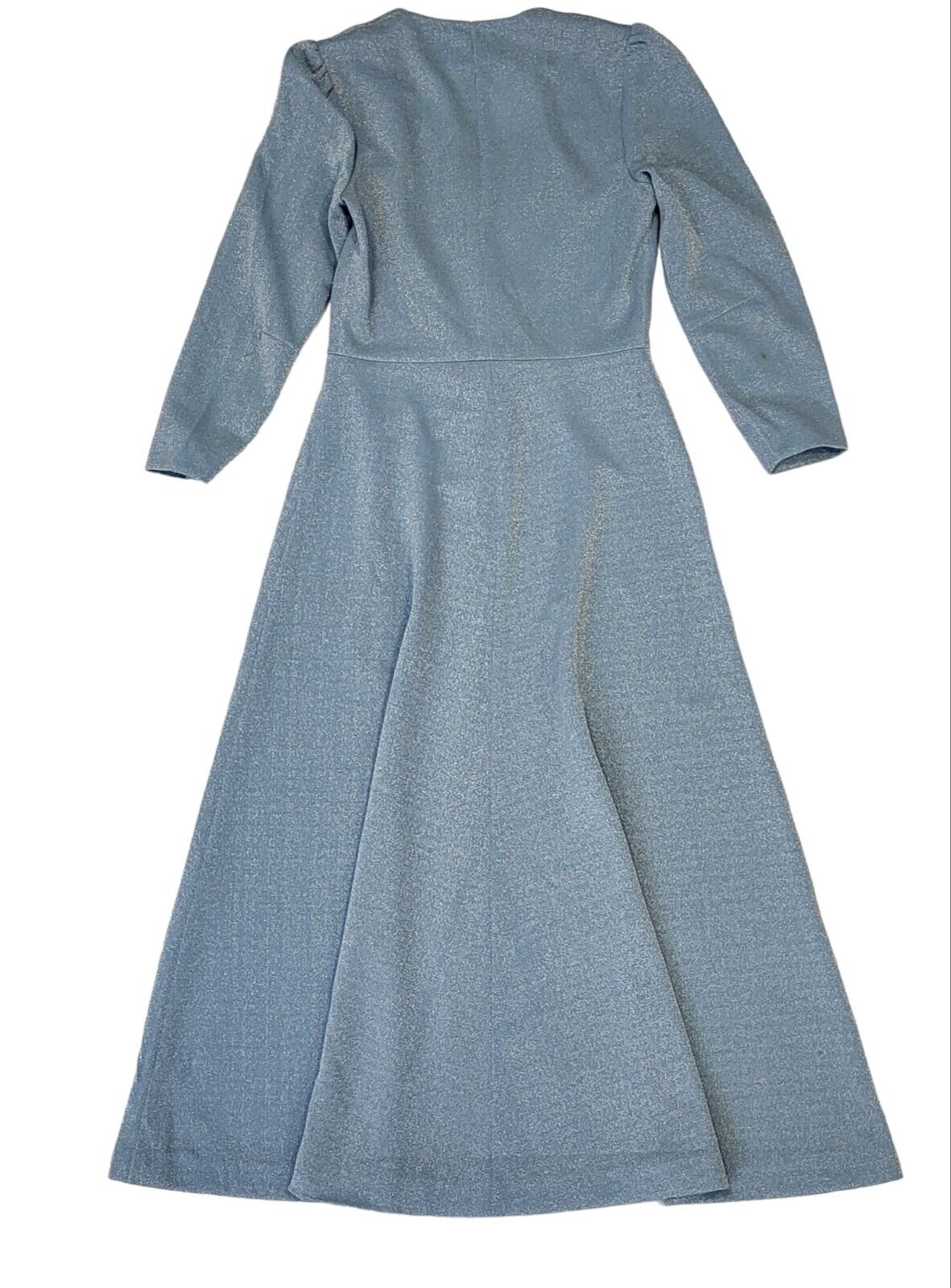 Lavender Of Melbourne 70s Blue Glitter Maxi Dress Women's Size 12 (AU 14)