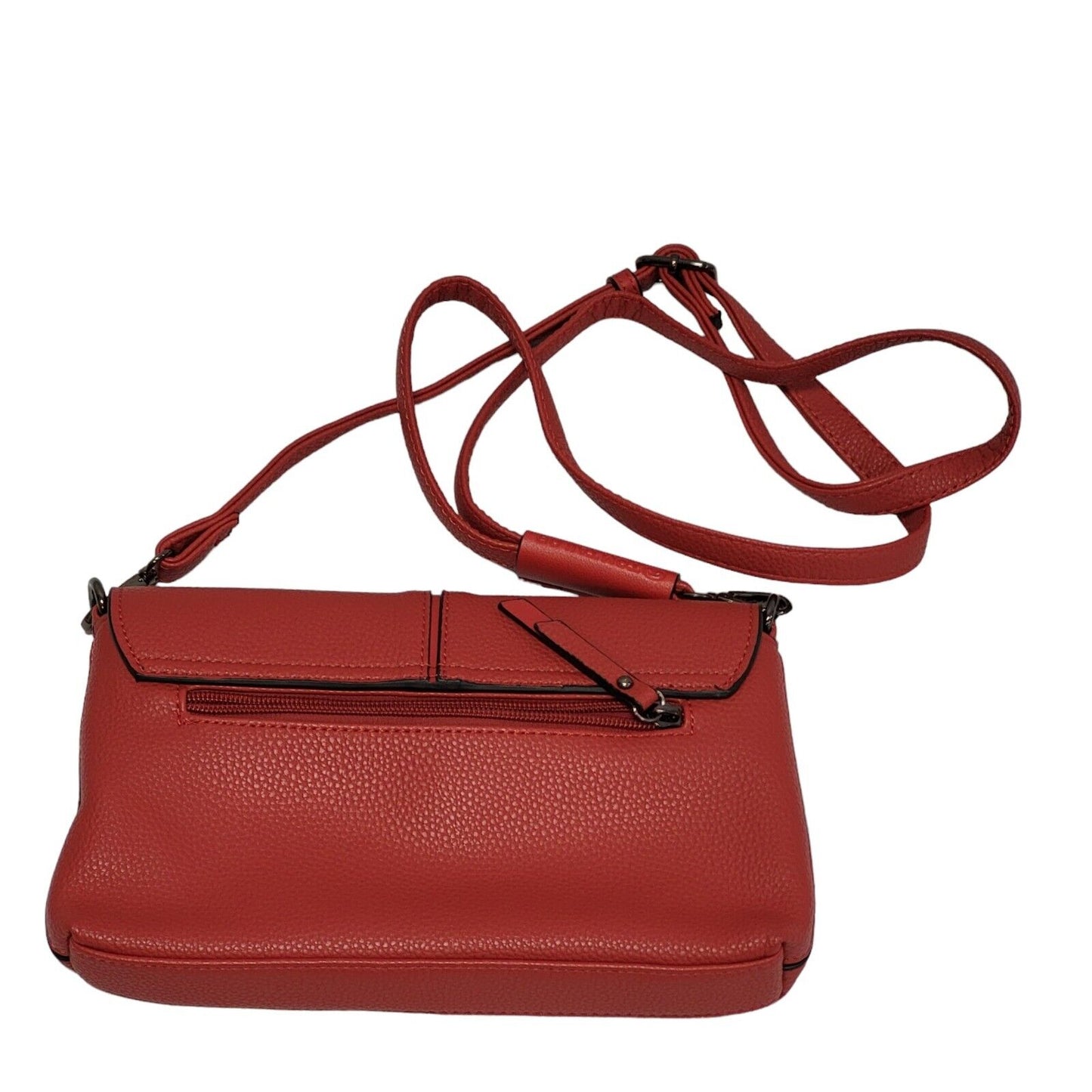 Tom Tailor Red Leather Small Shoulder Bag Uk Women's Size 6.5" x 10"
