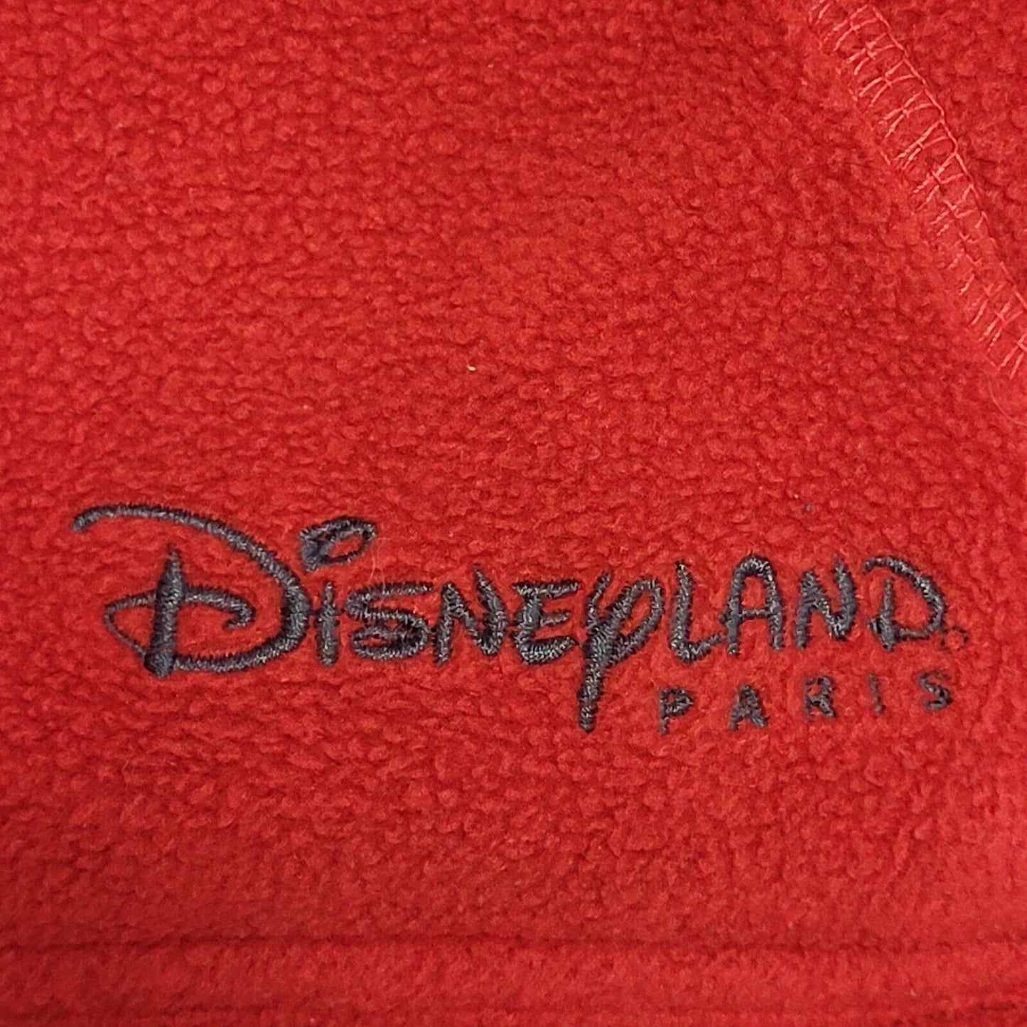 Disneyland Vintage 90s Red Fleece Hoodie Uk Women's Size XL