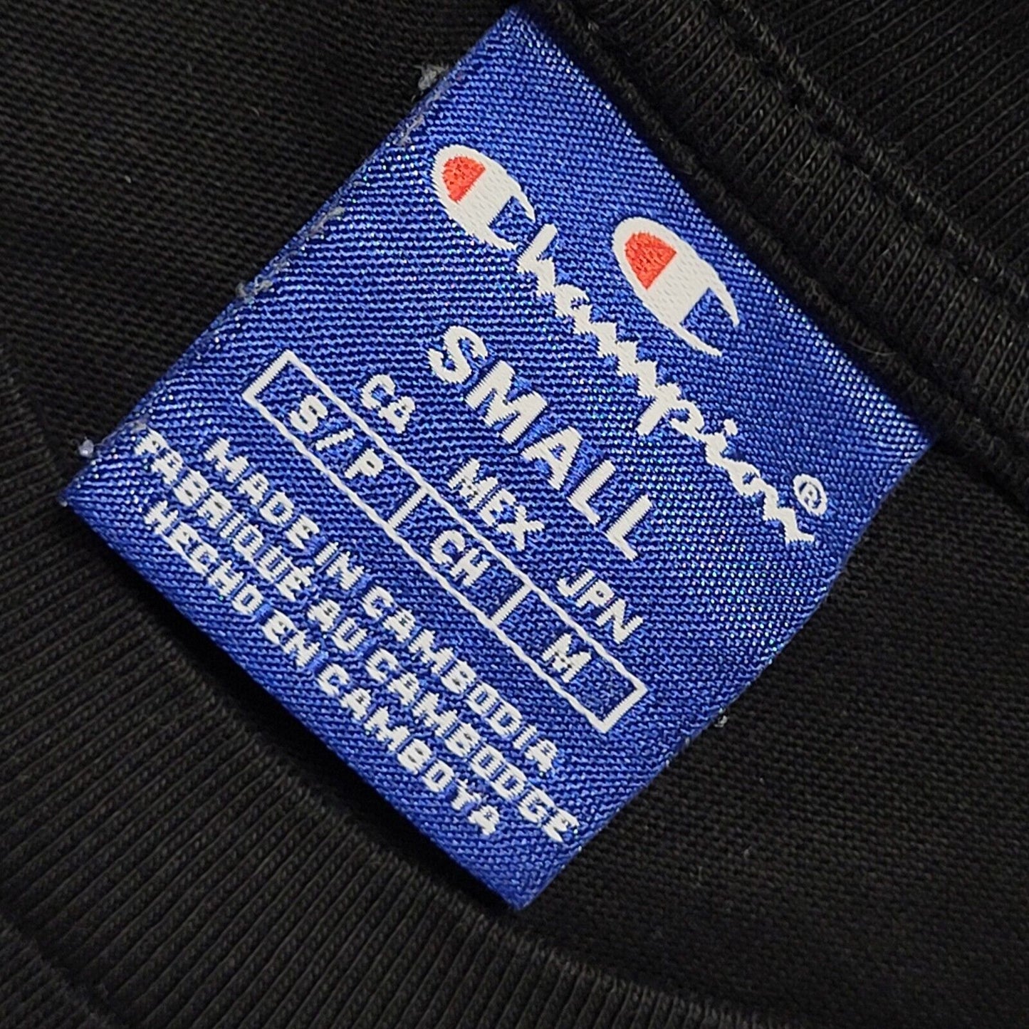 Champion Y2K Vintage Black Super Mario Crew Neck T-Shirt Men's Size Small