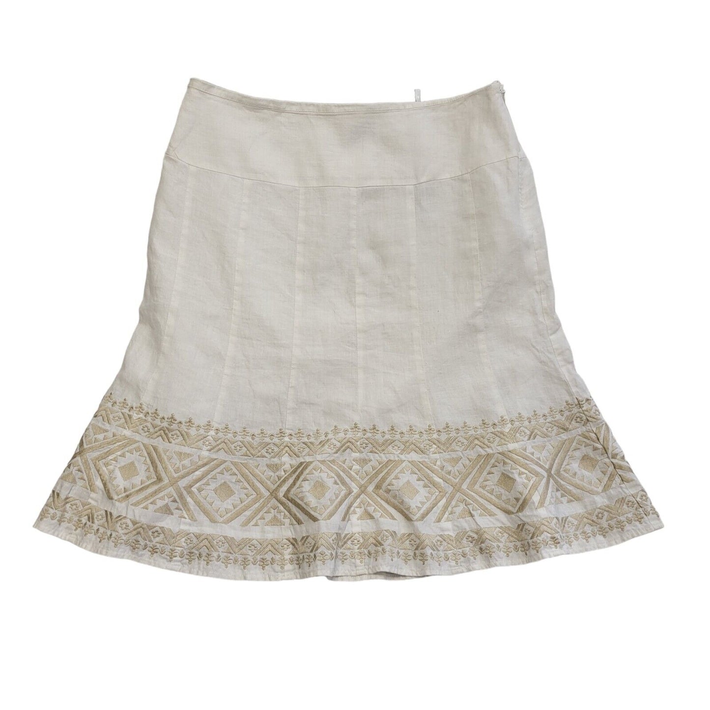 Your Sixth Sense Vintage 90's White Midi Skirt Womens UK Size 12 W32