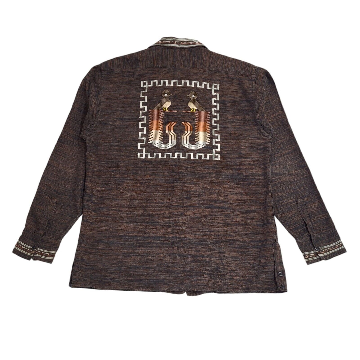Vintage 80s Brown Button-Up Shackett Jacket Uk Men's Size Large