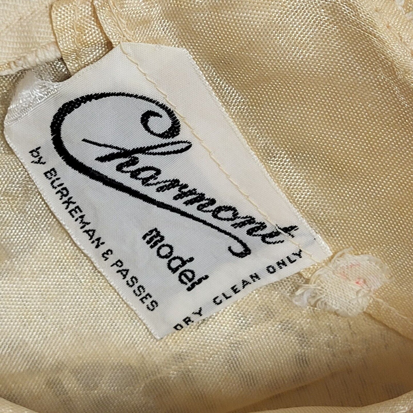 Charmont Vintage 70s Black Cream LaceSleeveless Bodycon Dress Uk Women's Size 10