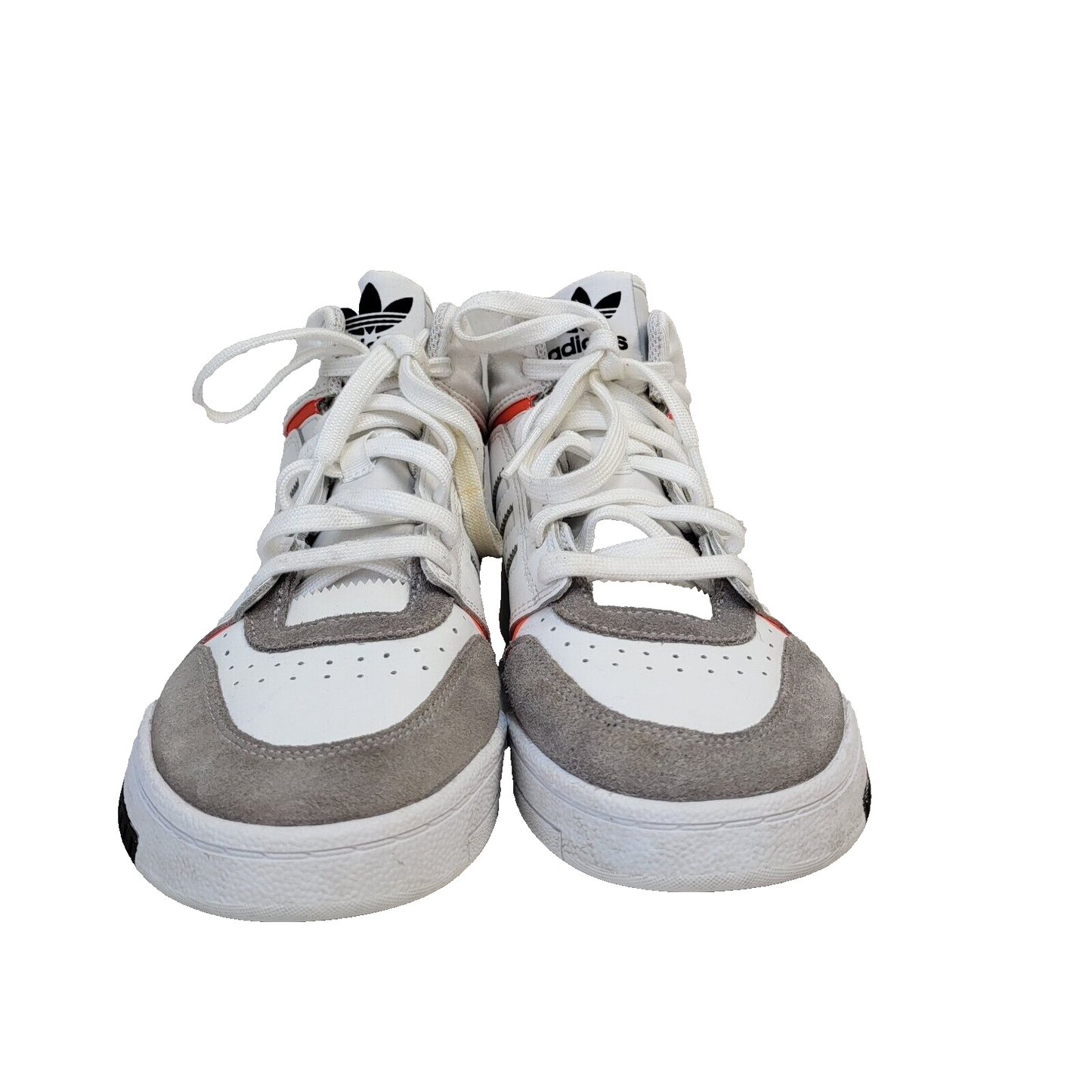Adidas White & Grey Lace-up Sports Hi-top Trainers Uk Women's Size 5.5