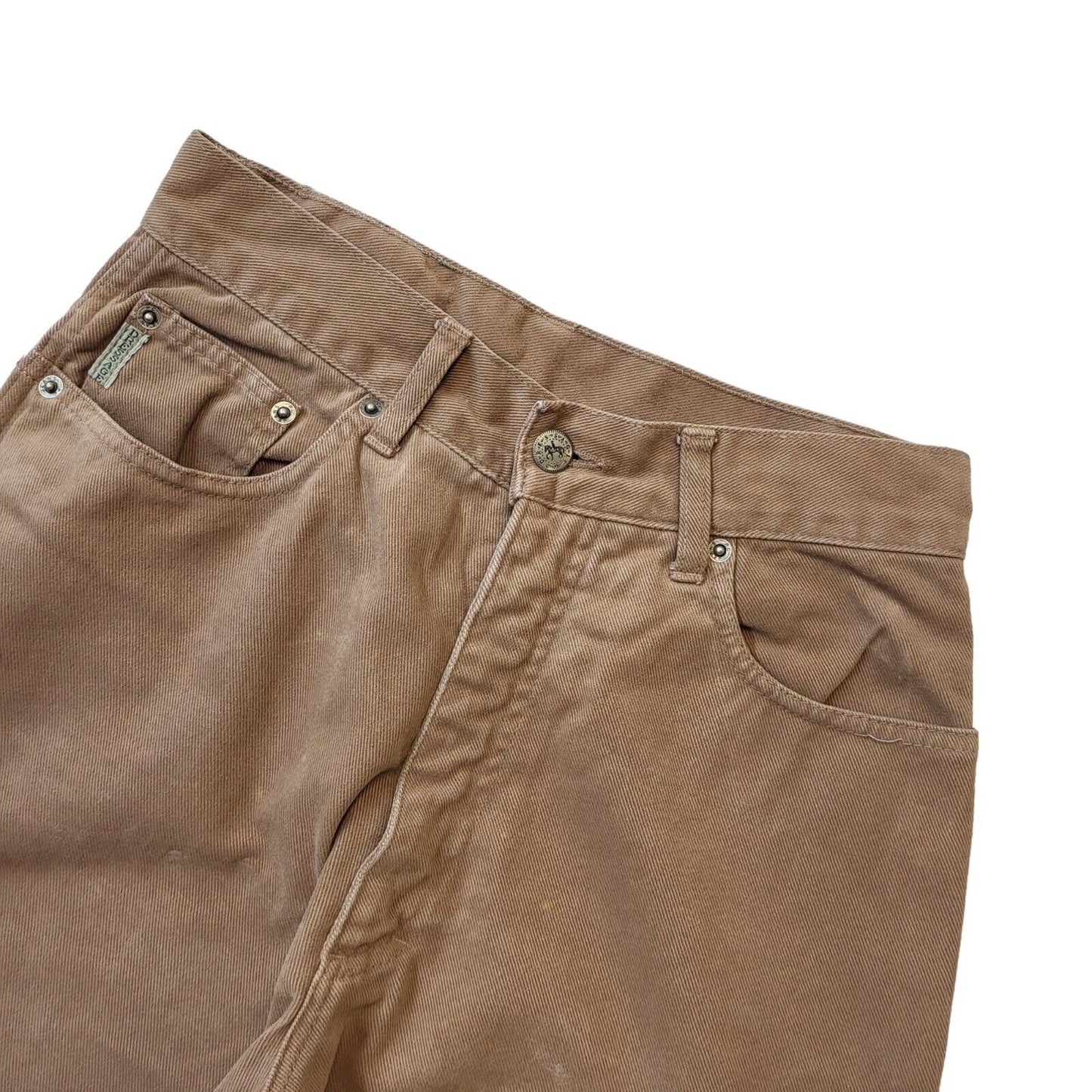 Dressage 90s Vintage Brown High Waist Denim Jeans Women's Size 8 W26 L32