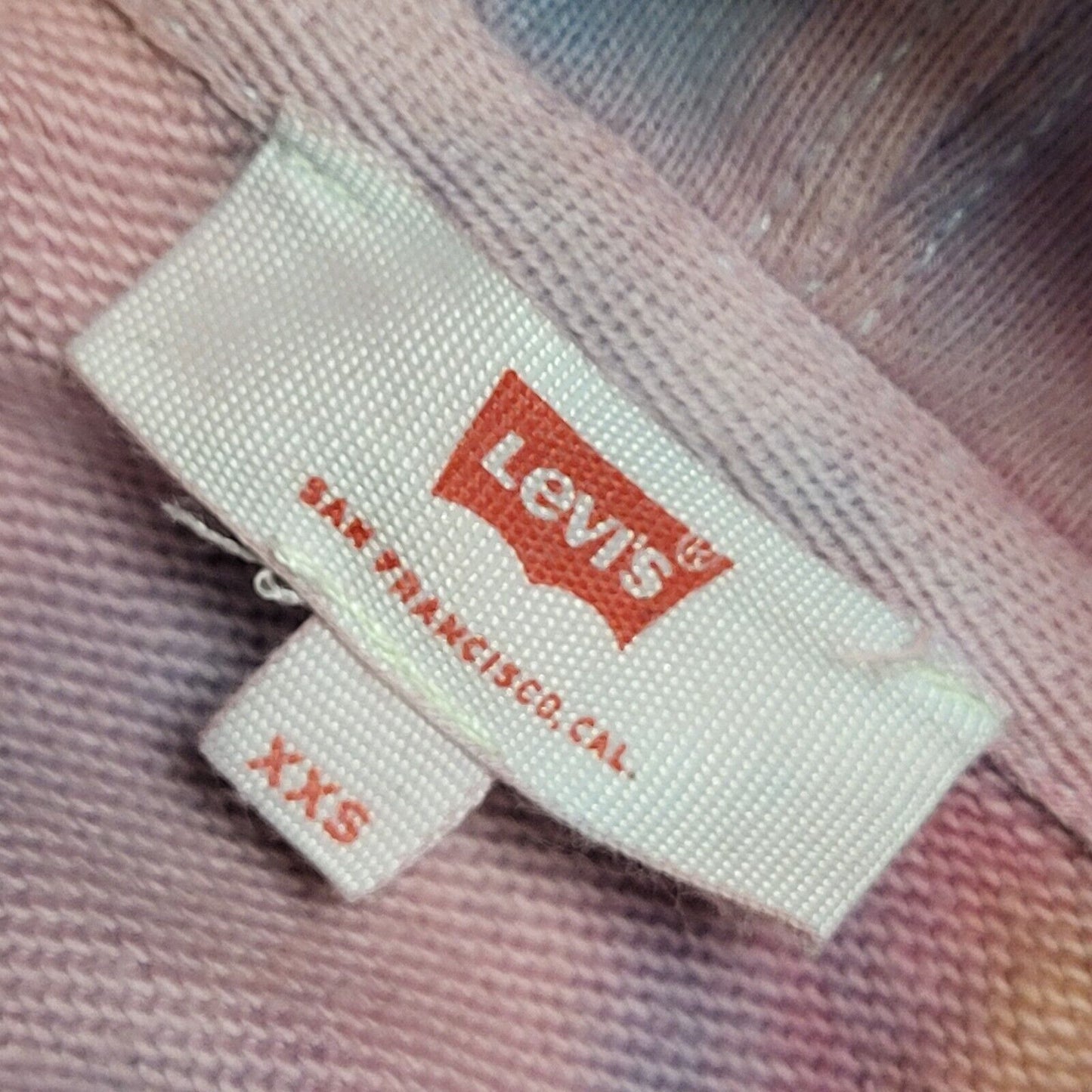Levi's Vintage 90's Tie-Dye Pullover Drawstring Hoodie Womens UK Size XXS