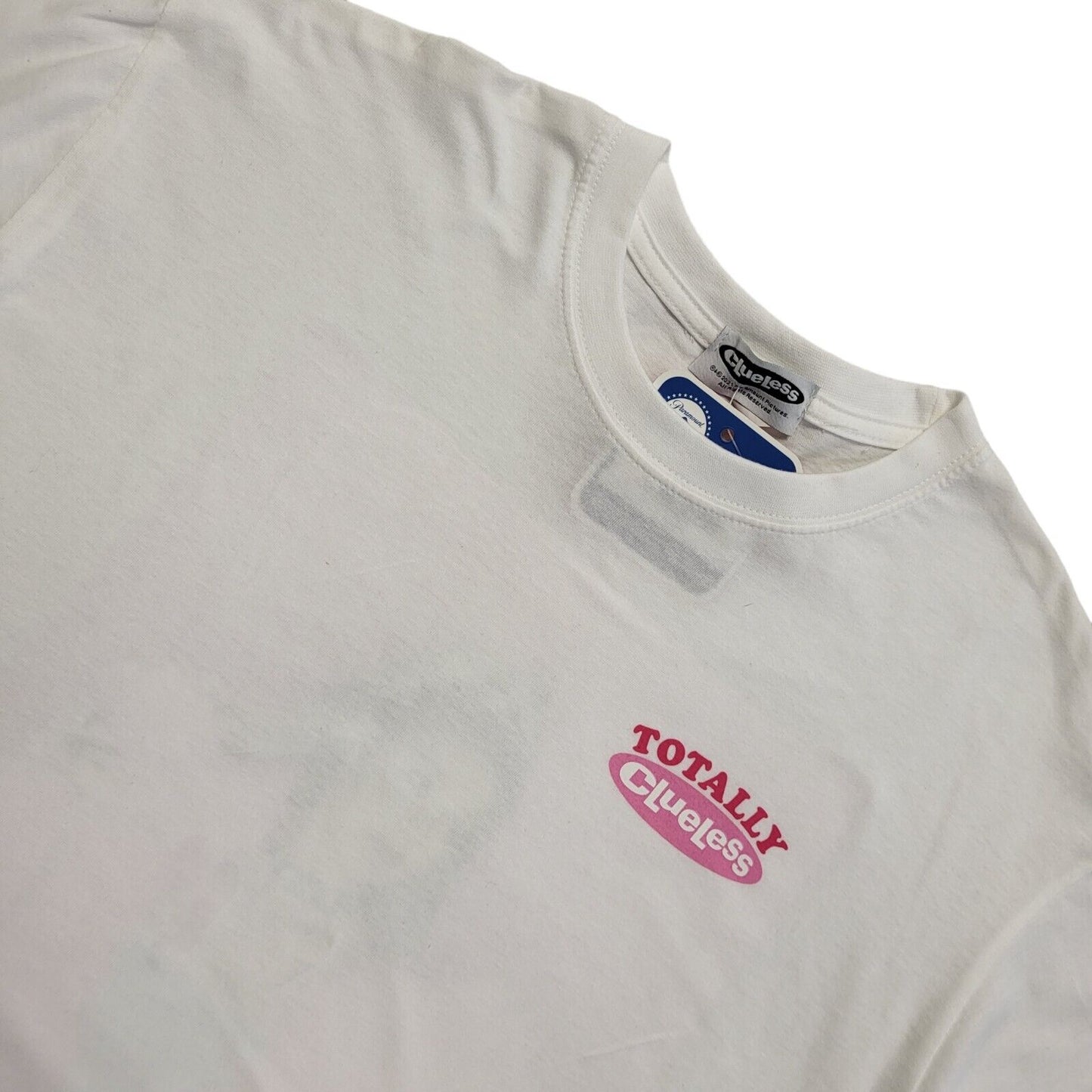 Totally Clueless Vintage Y2K White Short Sleeve T-Shirt BNWT Womens UK L