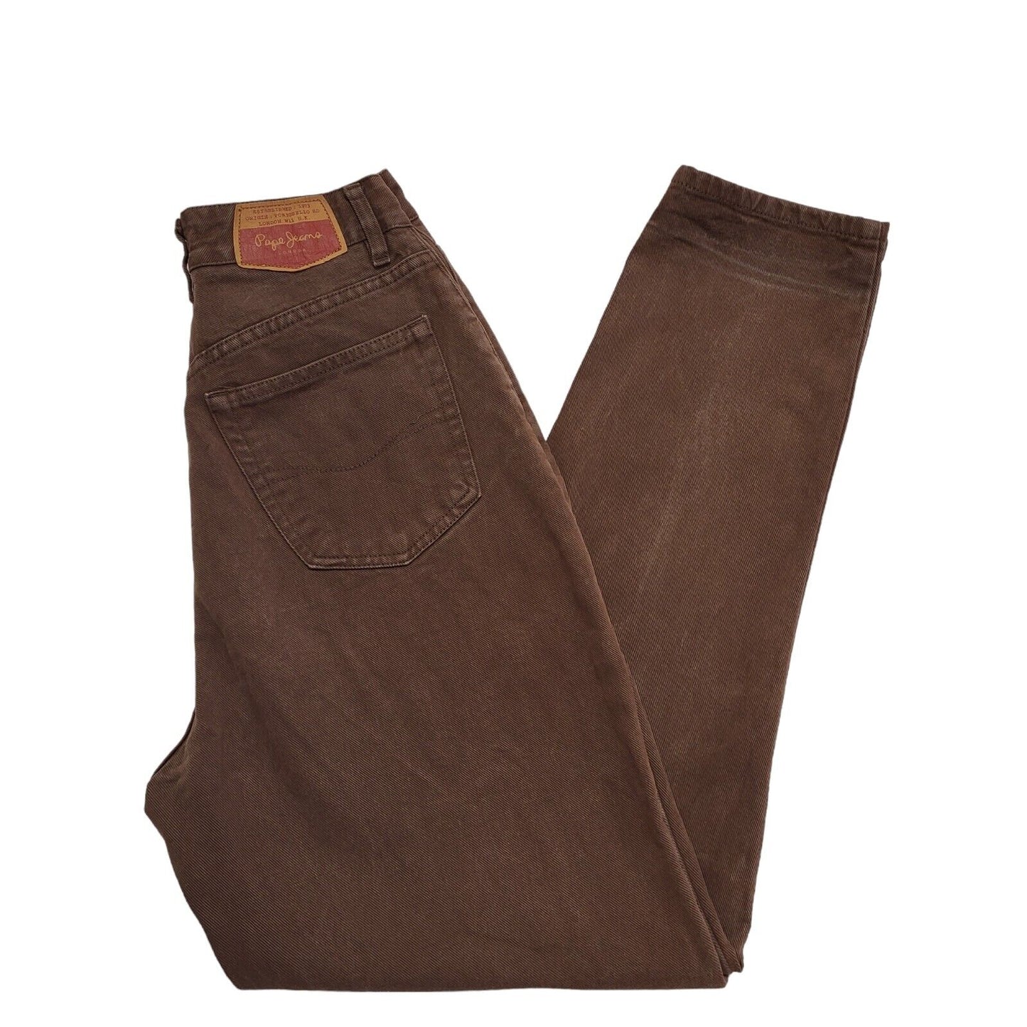 Pepe Jeans 90s Brown High Waist Denim Jeans Uk Women's Size 10 W28 L31