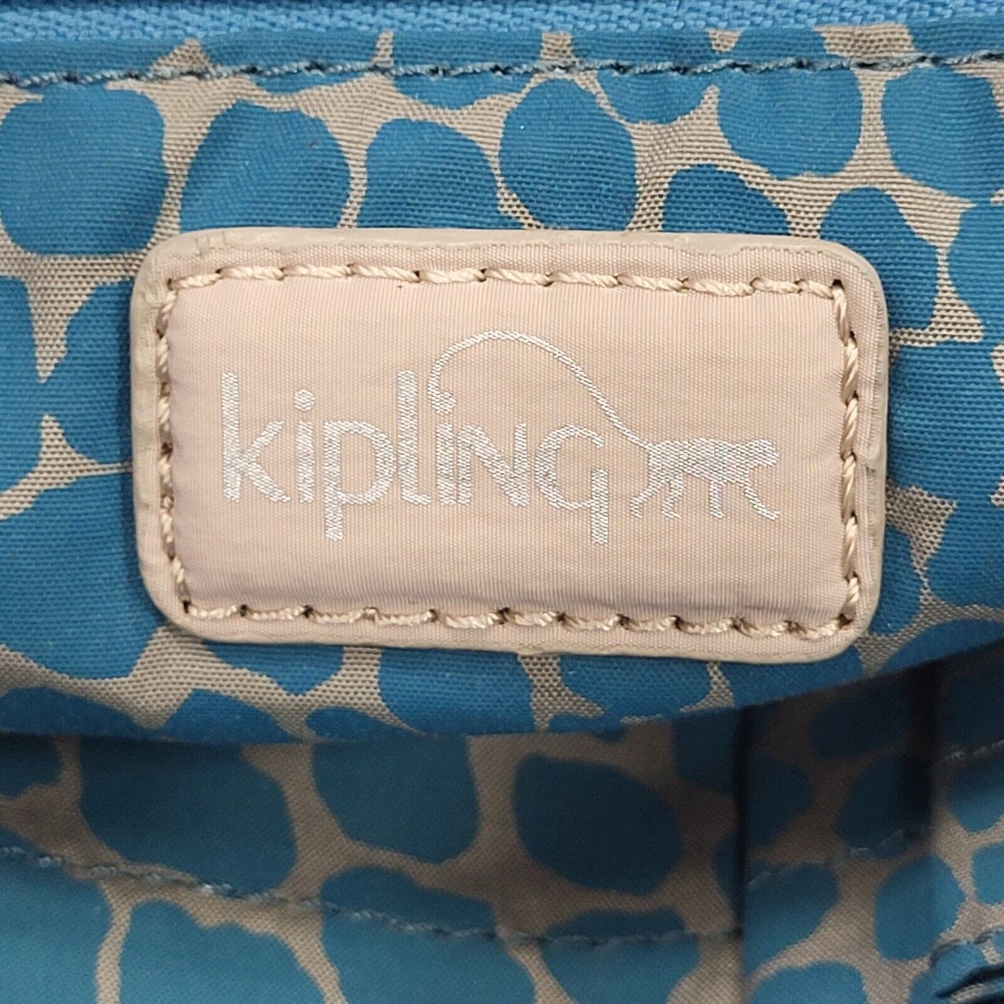 Kipling Beige Polyester Small Shoulder Bag Uk Women's Size  10.5" x 8.5"
