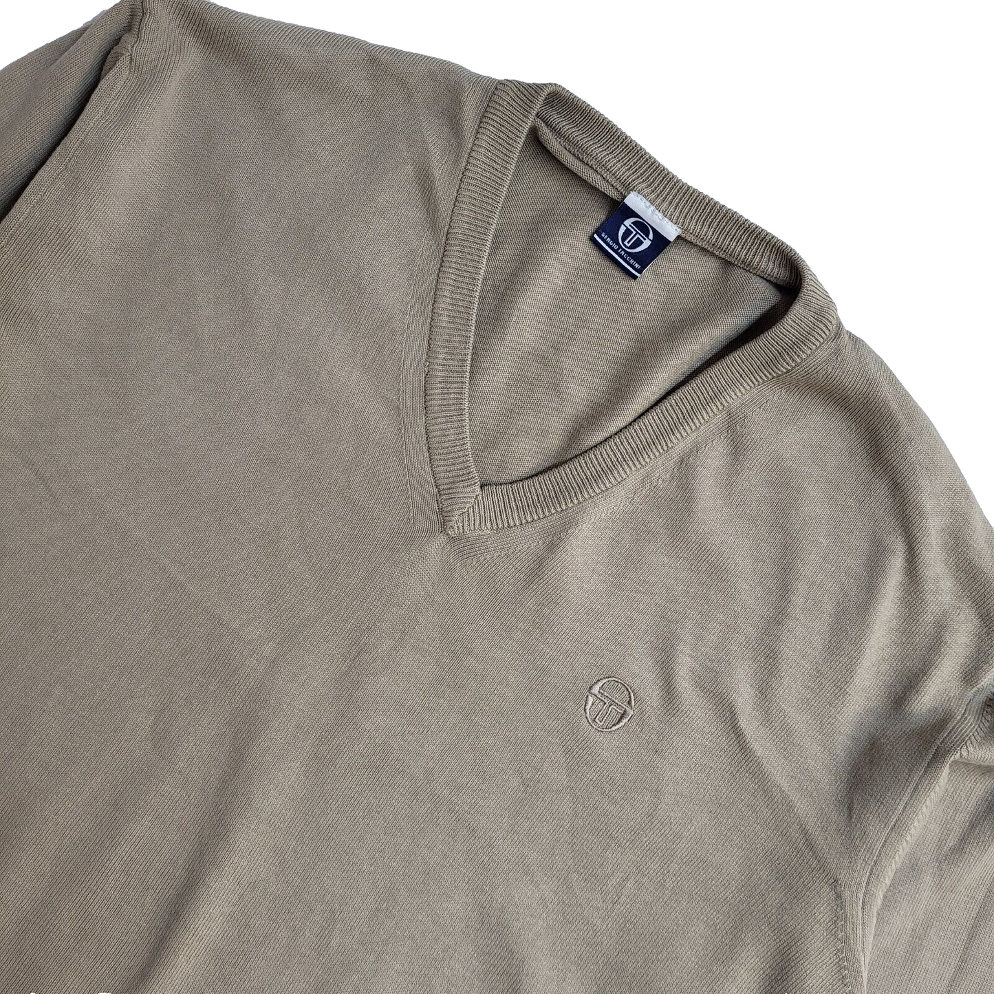 Sergio Tacchini Vintage 90's Beige Jumper UK Men's Size Small