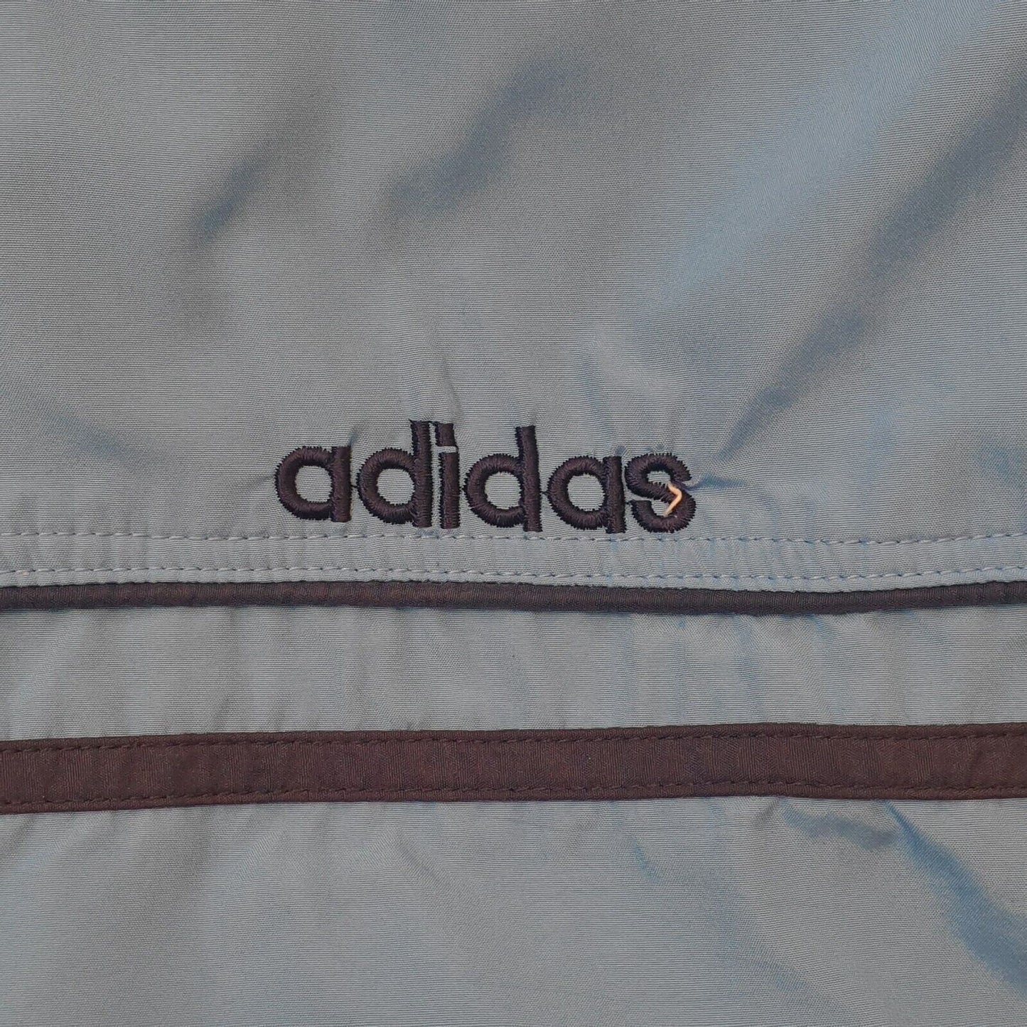 Adidas 90s Vintage Blue High Neck Zip Up Track Jacket Men's Size XXL