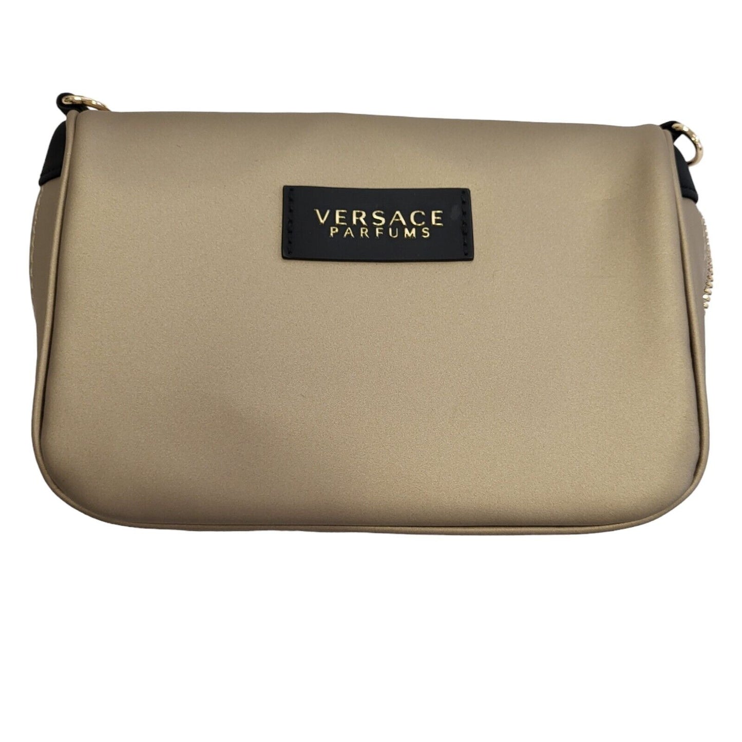 Versace Gold & Black Small Clutch Bag Uk Women's Size 7.5" x 5"