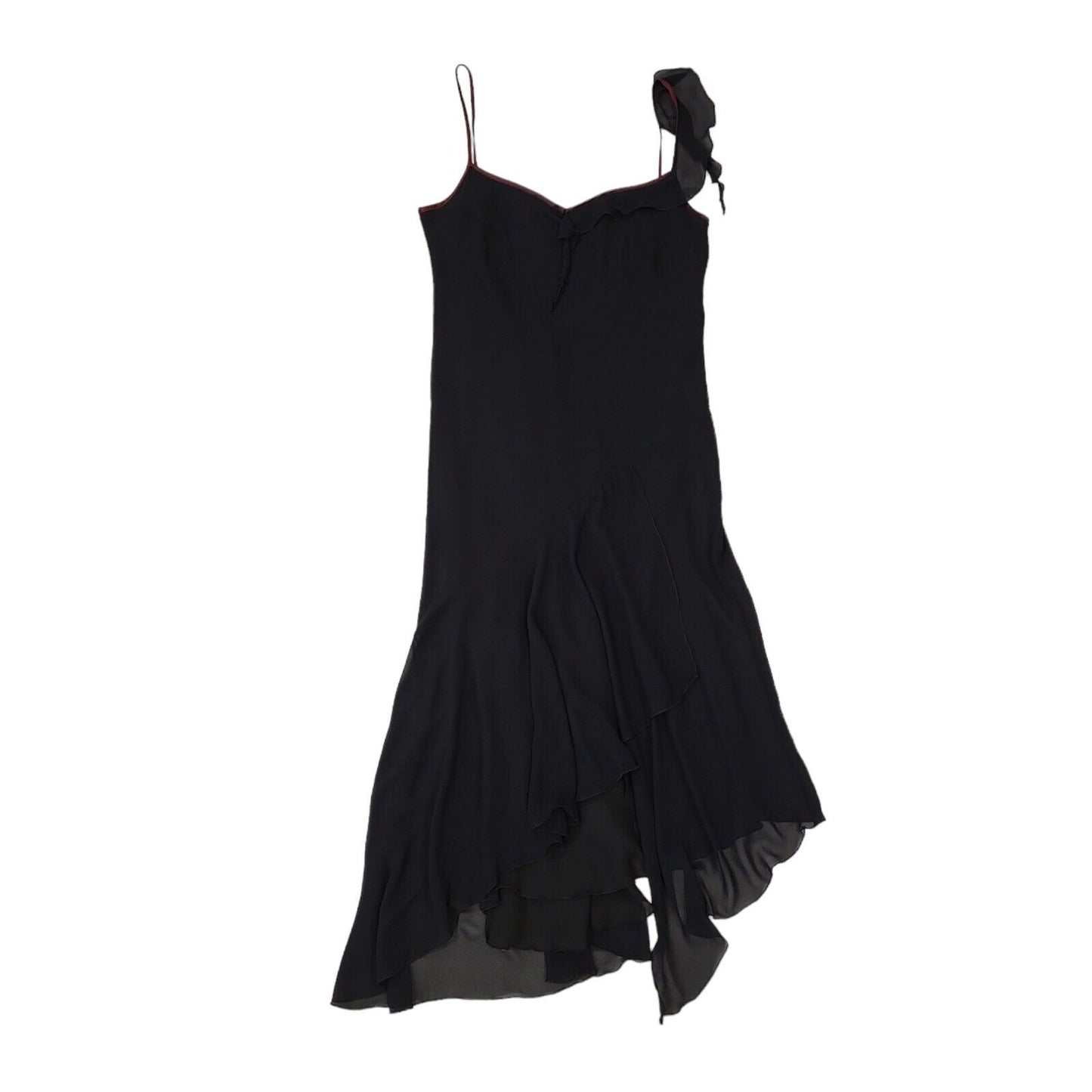 Etam Vintage 90s Black Sleeveless Dress Uk Women's Size 16