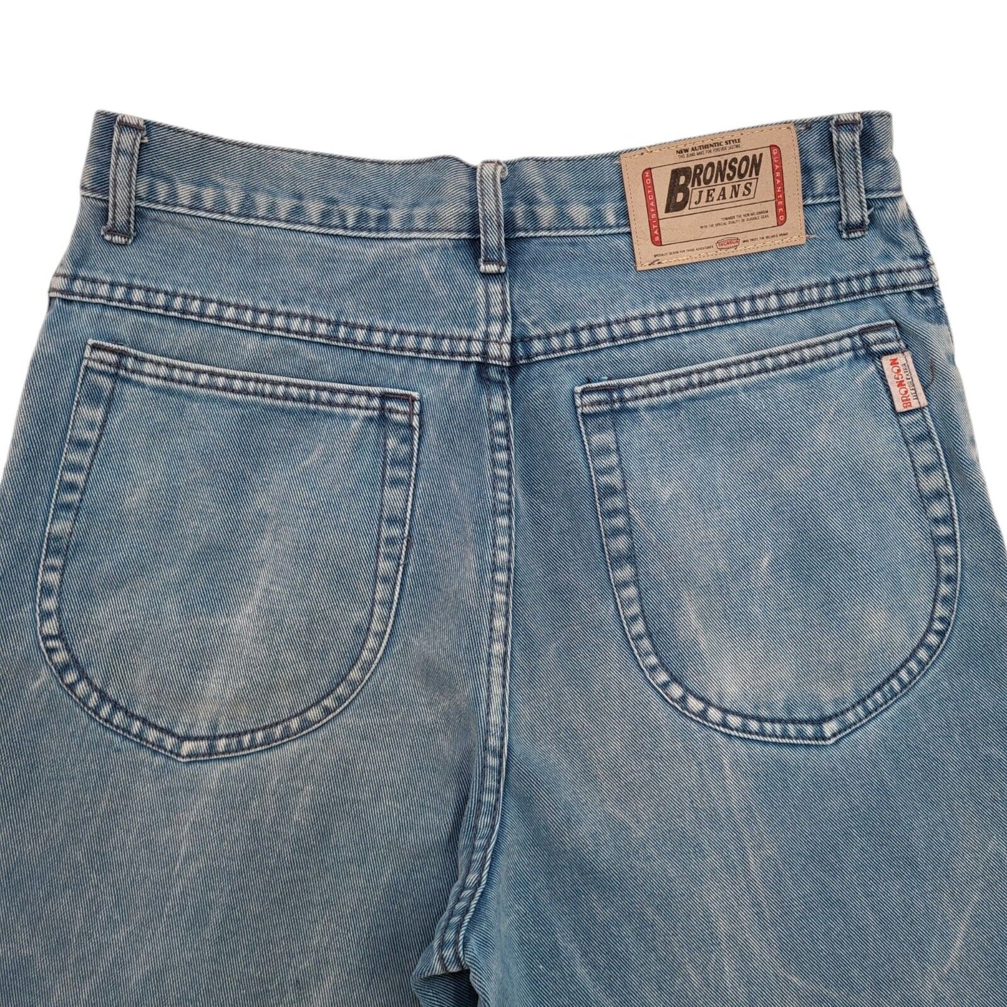 Bronson 90s Vintage Blue Tapered Denim Jeans Men's Size M W32 L32