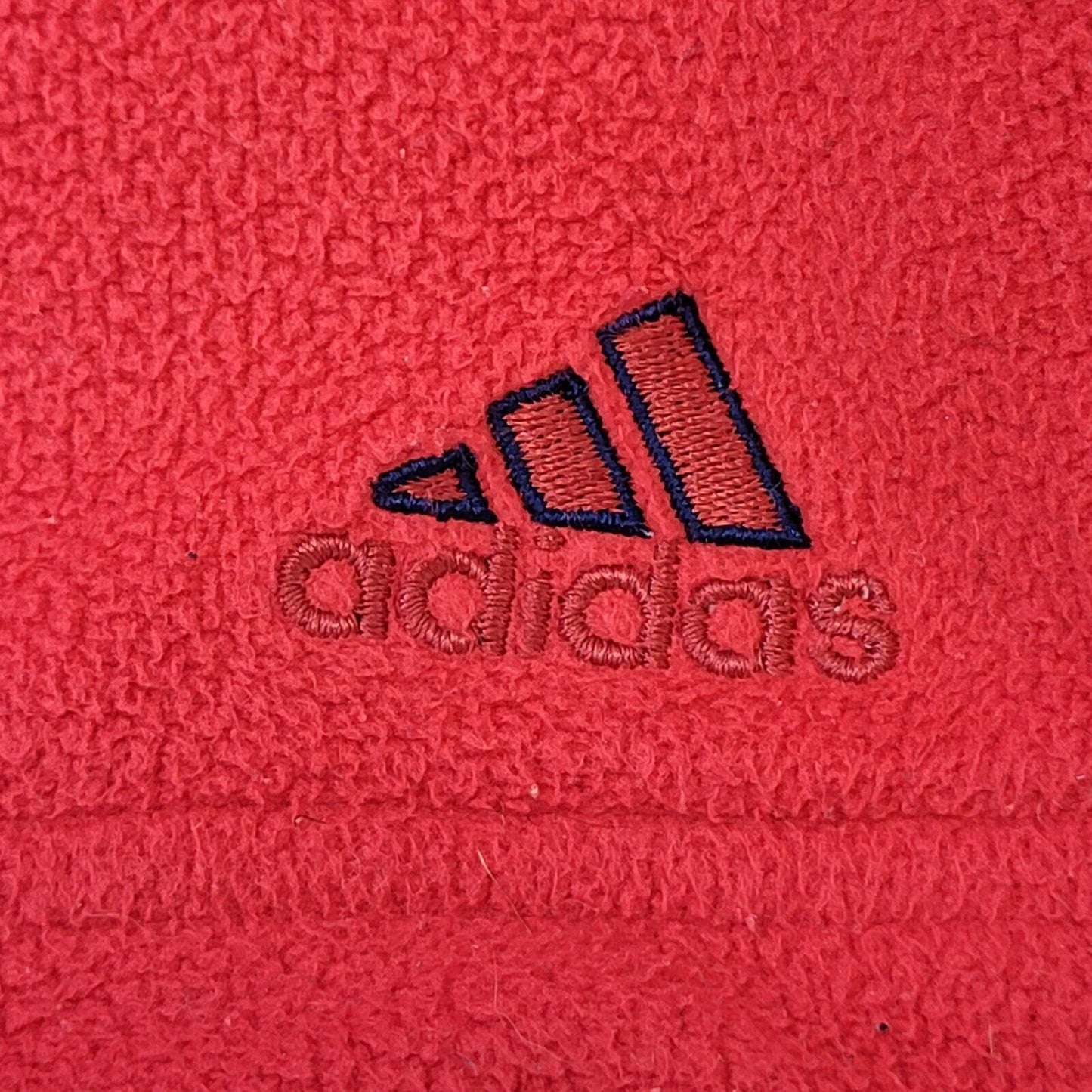 Adidas 90s Vintage Active Wear Red Fleece Top Women's Size 12 Eu 40