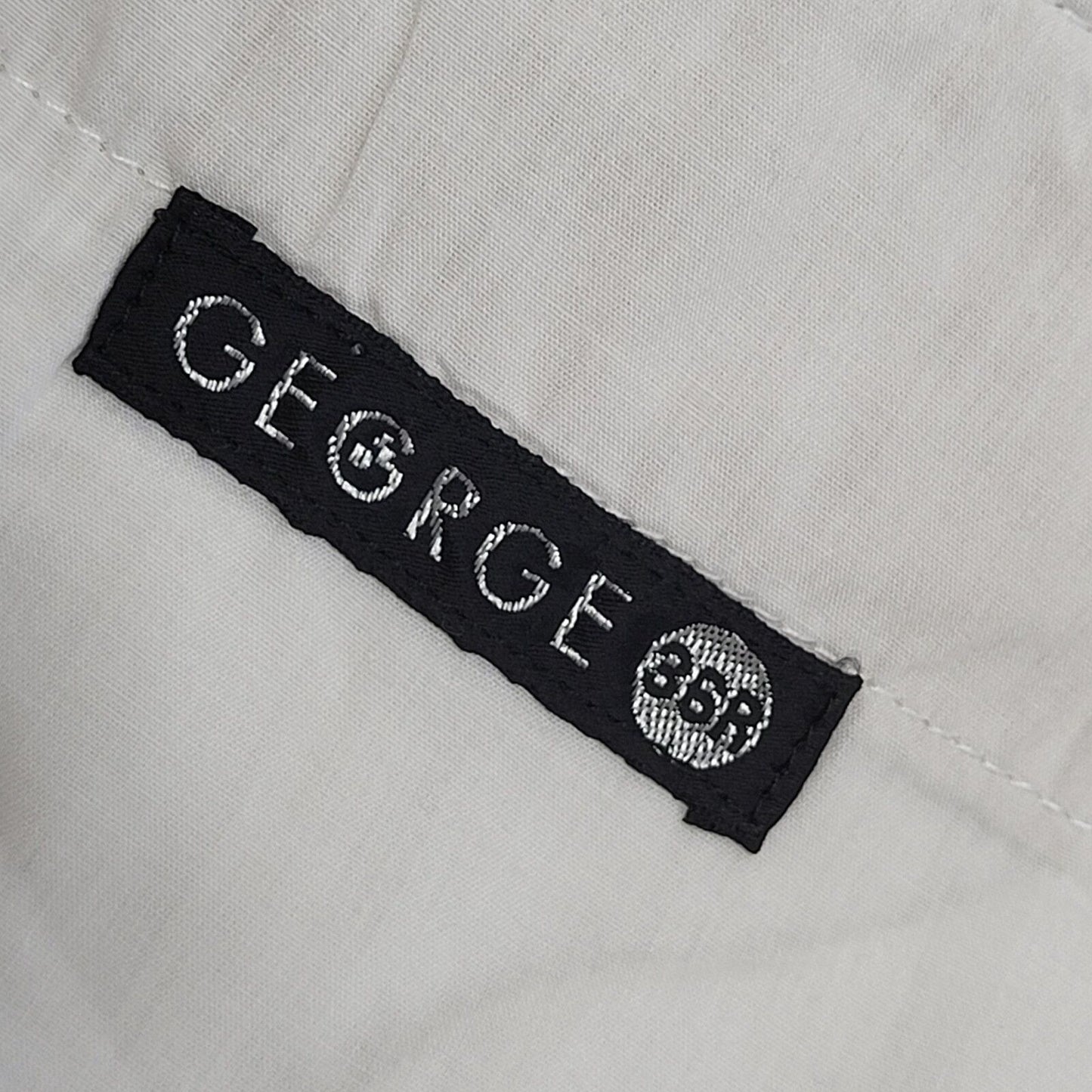 George Y2k Vintage Beige Straight Leg Chino Trousers Uk Men's XL W36 L30