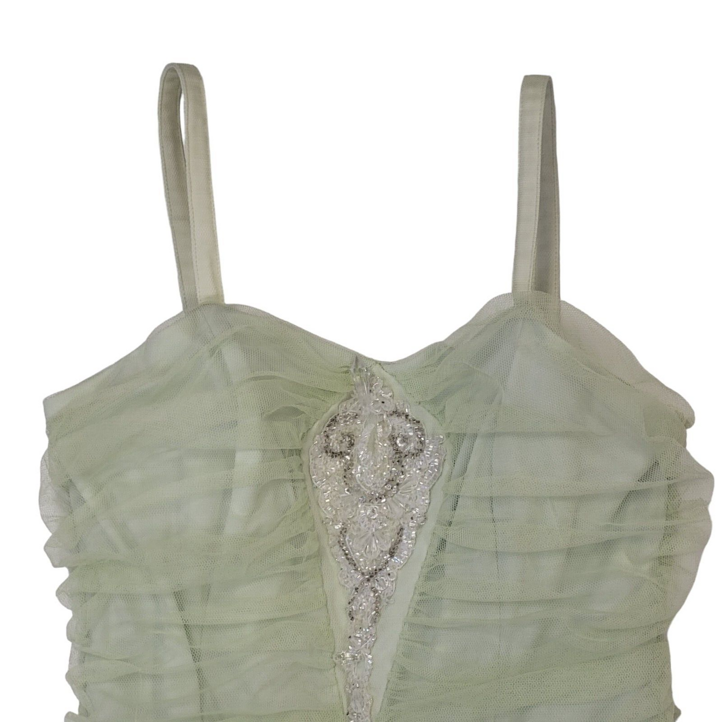 Jessica McClintock Y2K Light Green Prom Dress Women's 12