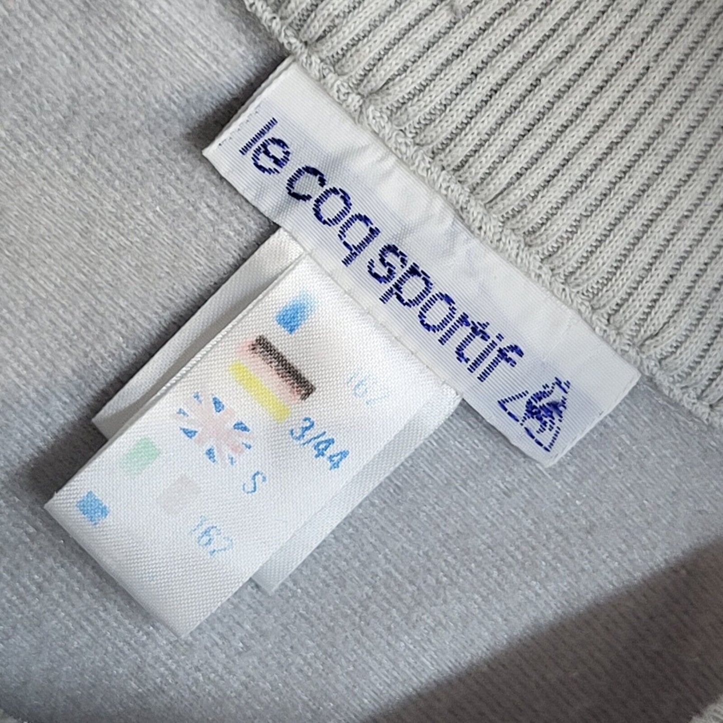 Le Coq Sportif 90s Grey Purple Zipped Sports Tracksuit Top Uk Women's Size Small