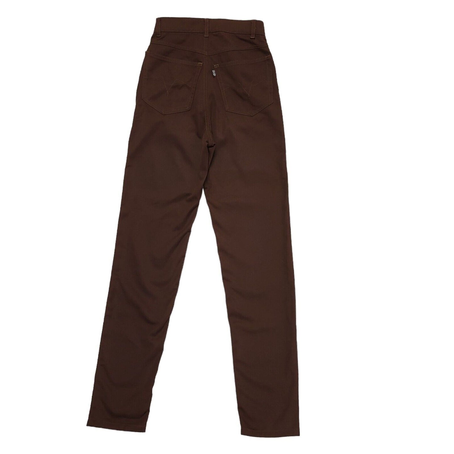Escada Vintage 80's Brown Skinny Jeans Womens UK XS/S W24 L31