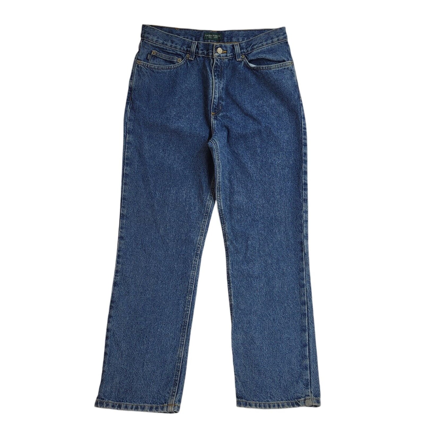 Ralph Lauren 90s Dark Blue Tapered Denim Jeans Uk Women's Size 12 W30 L29