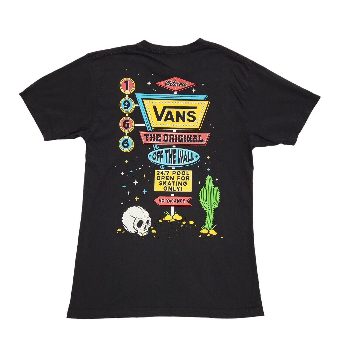 Vans Vintage Y2k Black Classic Fit T-Shirt Uk Men's Size M