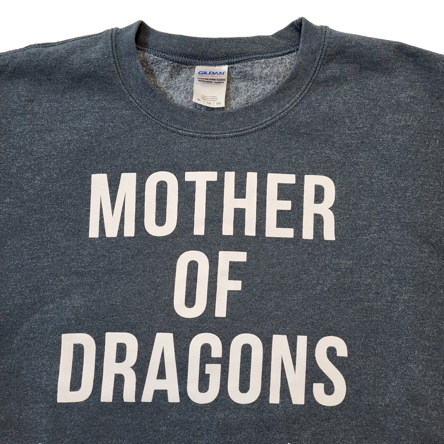Gildan Vintage Blue Mother Of Dragons Crew Neck Sweatshirt Men's Size XL Eu 56