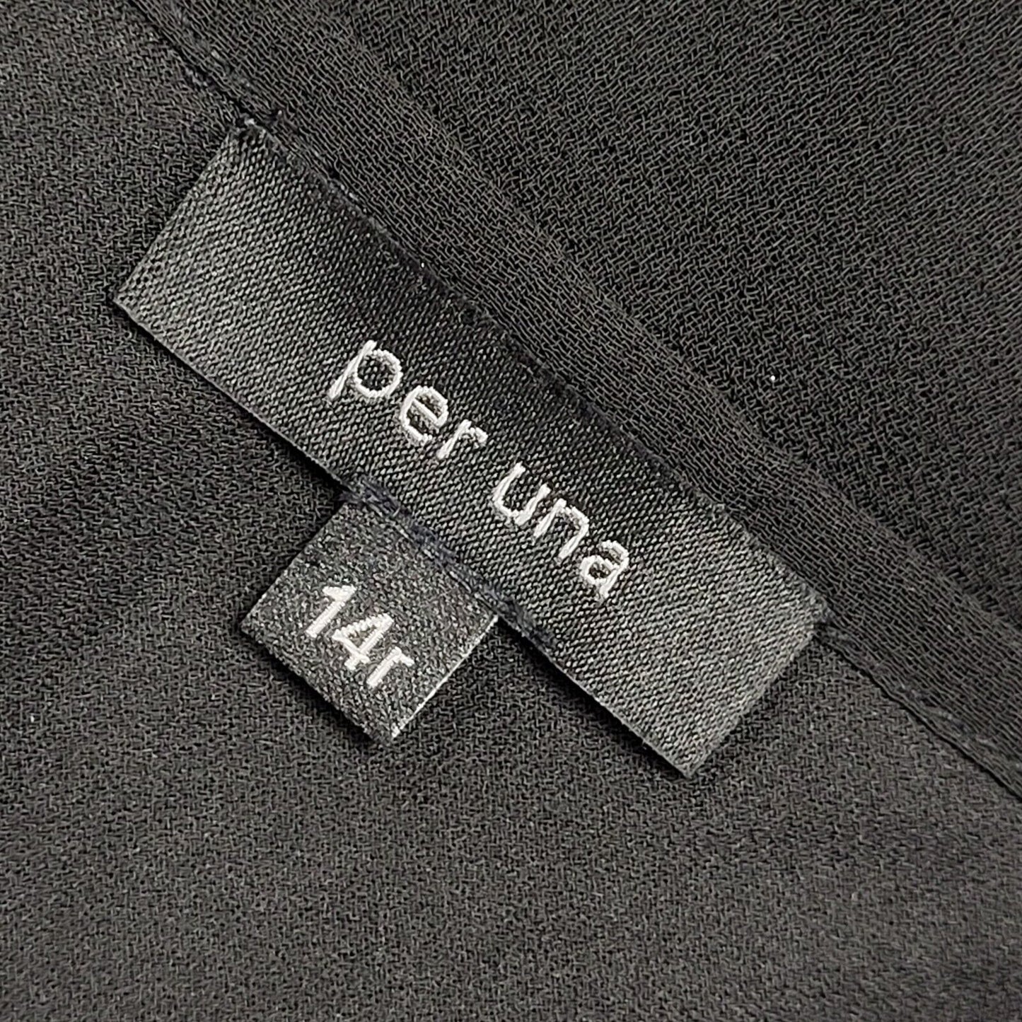 Per Una Vintage 90s Black A-Line Dress Uk Women's Size 14