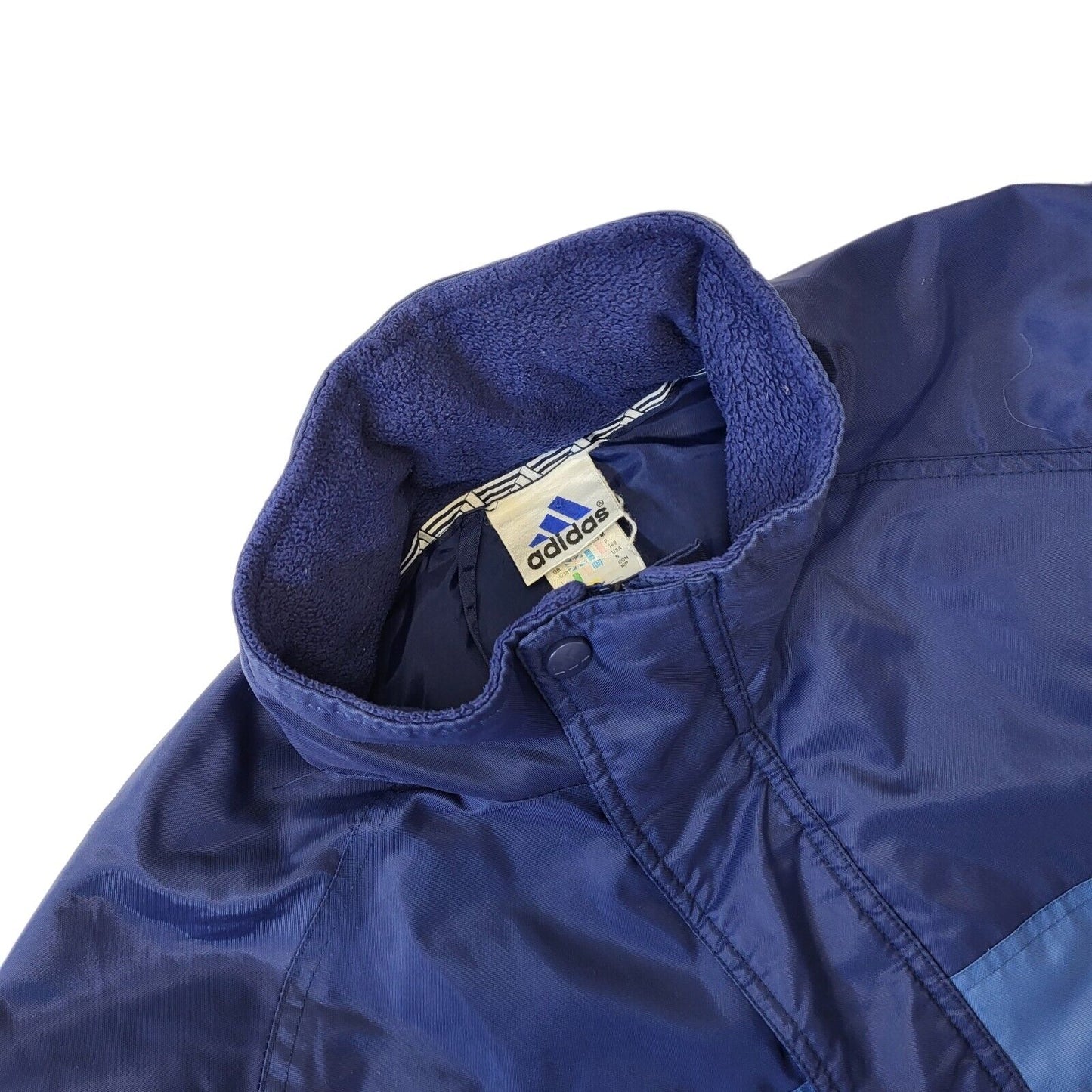 Adidas 90s Vintage Navy Blue Over-sized Windbreaker Jacket Men's Size S-M