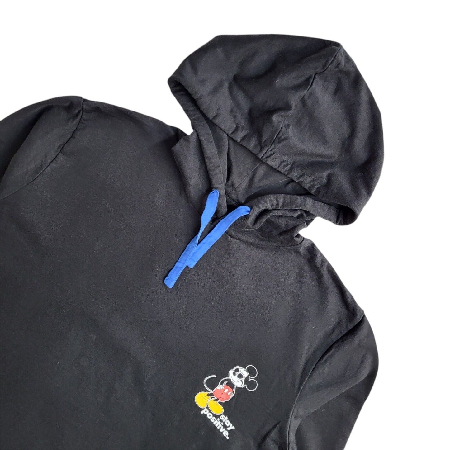 Mickey & Friends Black Pullover Over-sized Sweatshirt Hoodie UK Women's Size XL