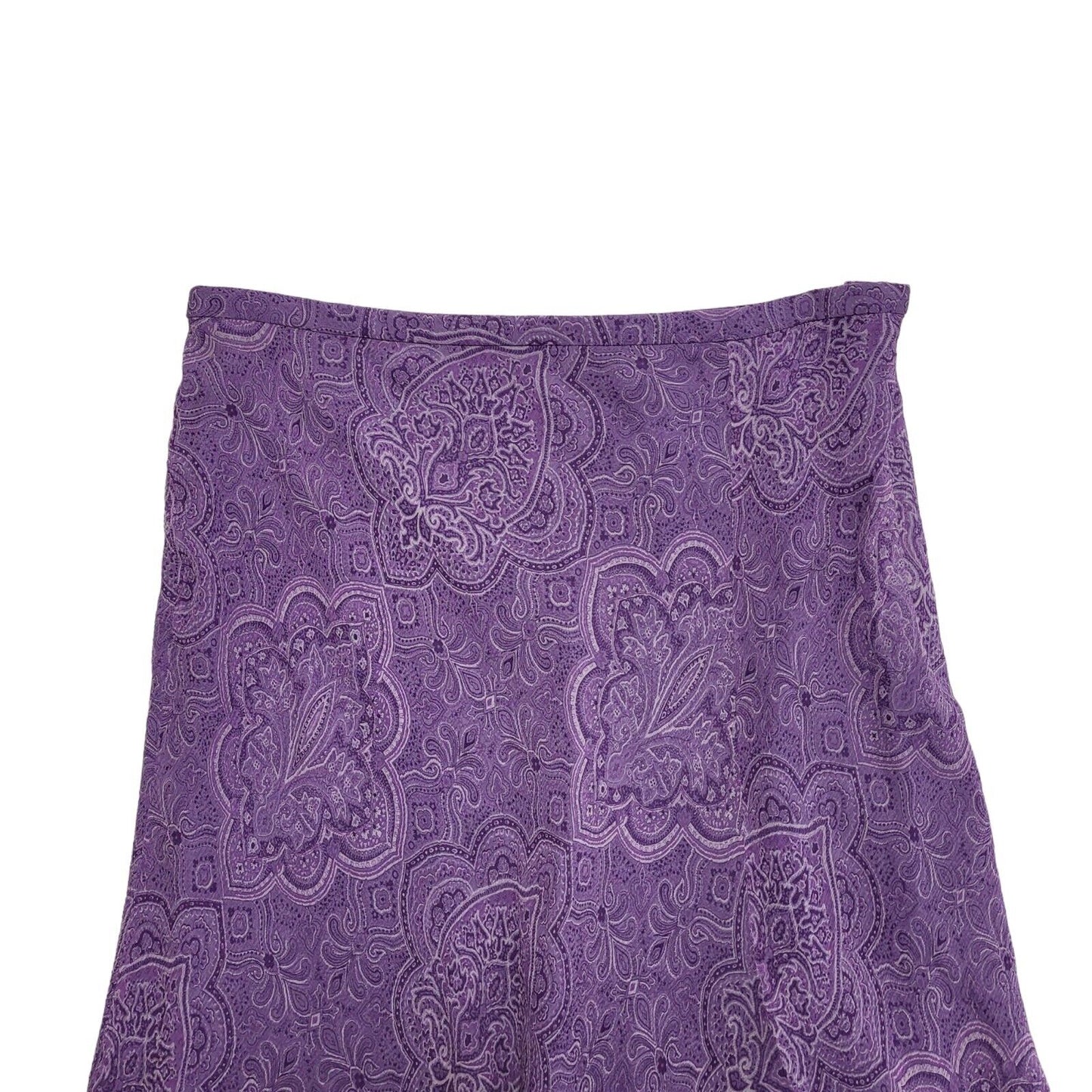 Valerie Stevens Y2K Purple Paisley Skirt Womens UK Size 10