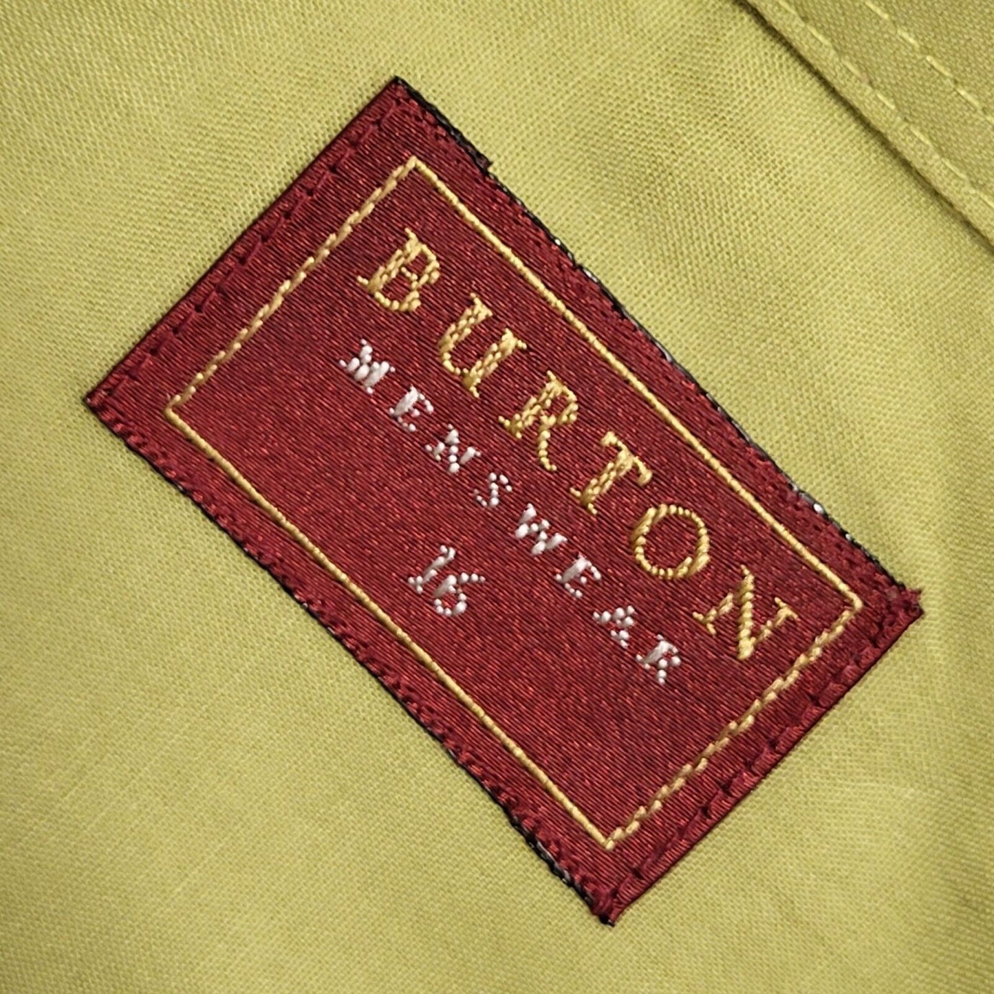 Burton 90's Vintage Green Long Sleeve Shirt Uk Men's Size Large