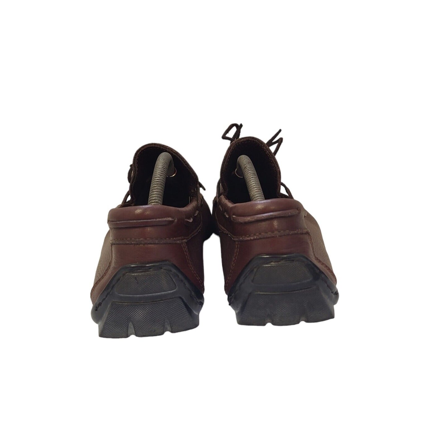 Guidone Brown Lace-up Casual Leather Flat Shoes Uk Men's Size 10