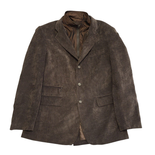 HGL & Son Vintage 90s Brown Button Corduroy Jacket Men's Size Large