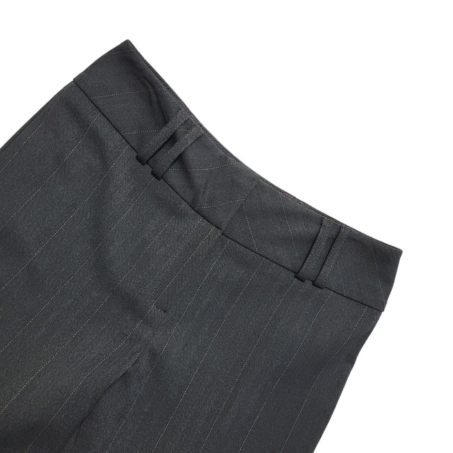 Next Y2K Vintage Grey Pinstriped Trousers Suit Women's Size 12 W30 L31
