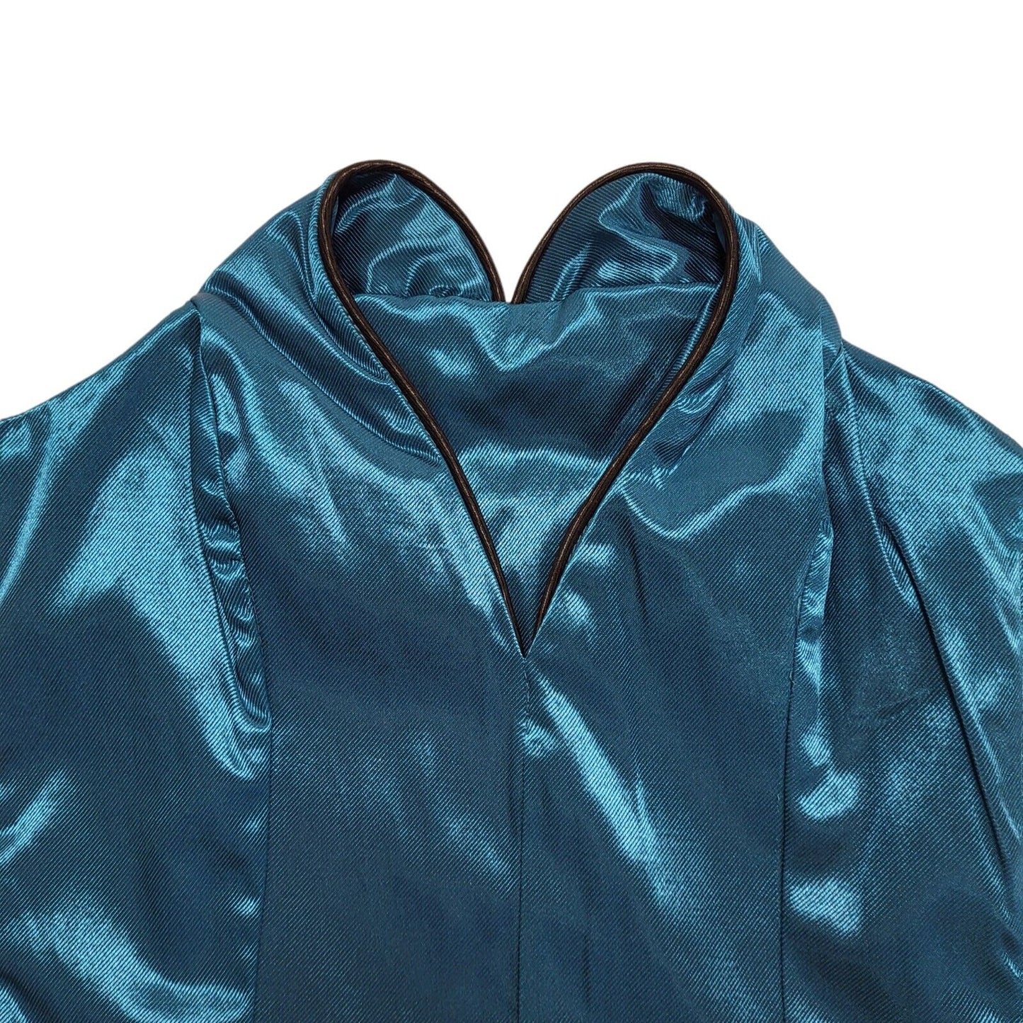 Goddiva Y2K Blue Heart Corset Party Top Womens Size 10