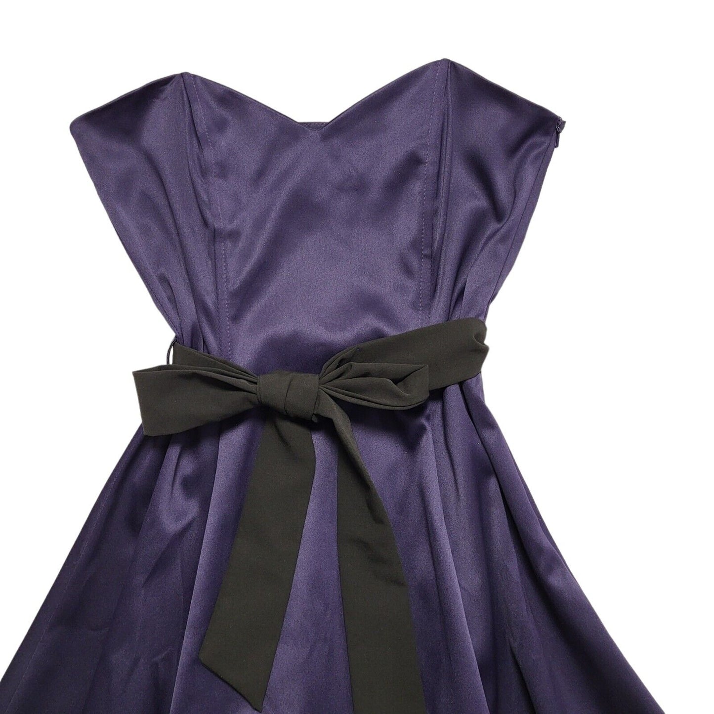 West One Vintage 90s Purple Sweetheart Evening Dress Uk Women's Size 10 W28