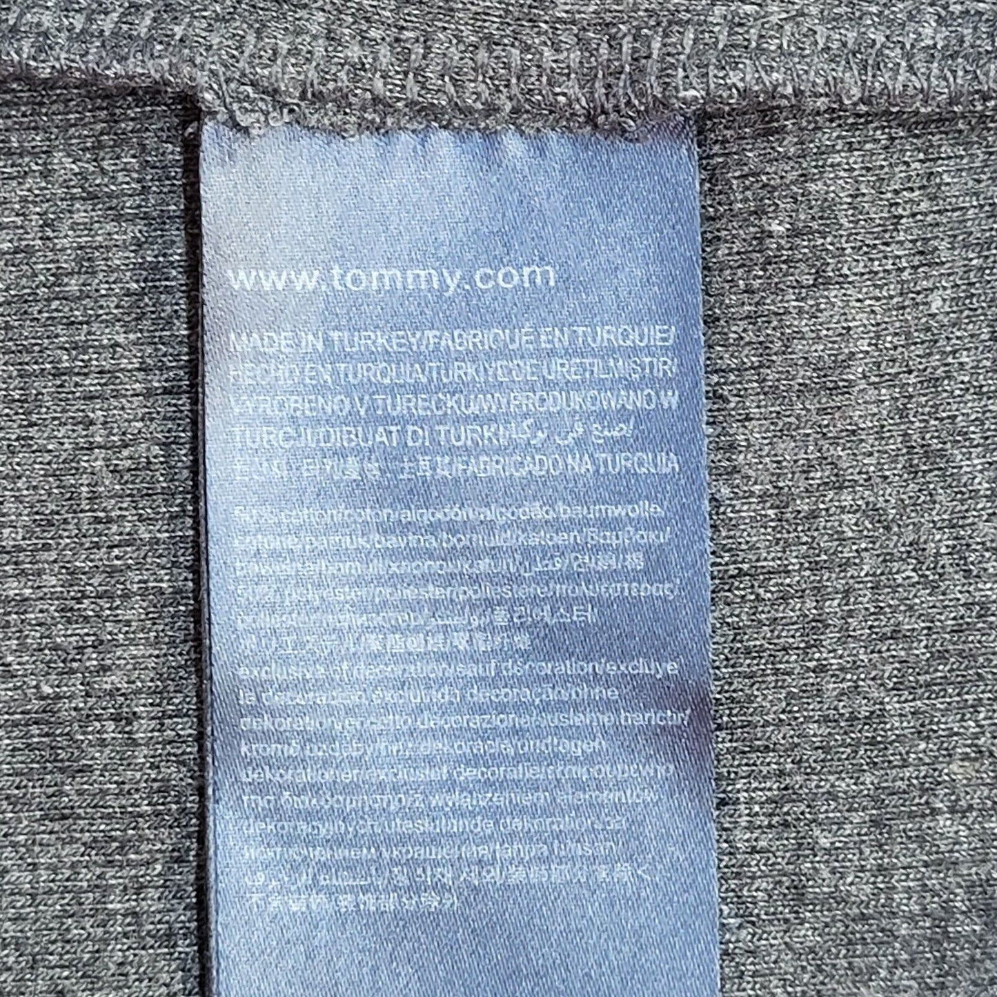 Tommy Hilfiger Grey Y2K Round Neck Jumper Uk Women's Size Medium