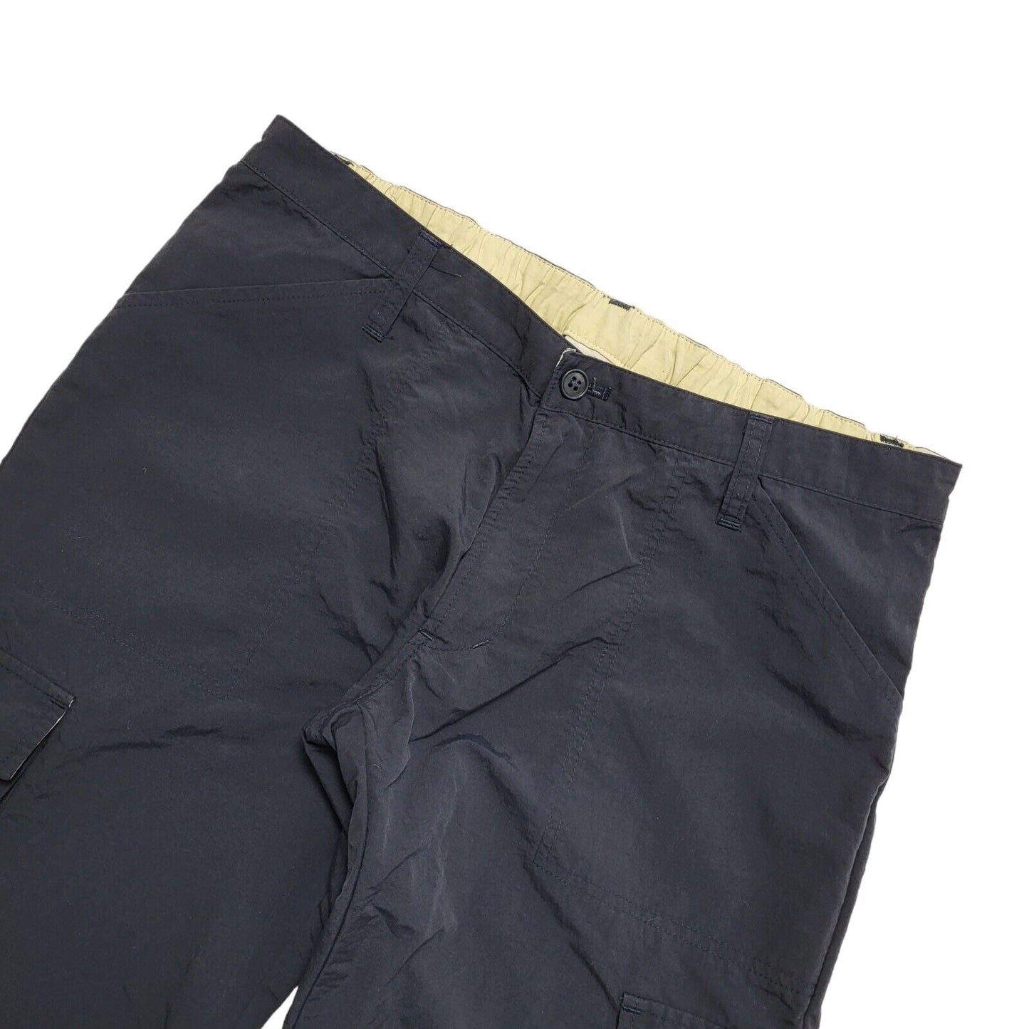 Adidas Y2K Navy Blue Straight Leg Cargo Trousers Women's UK 12 W30 L30