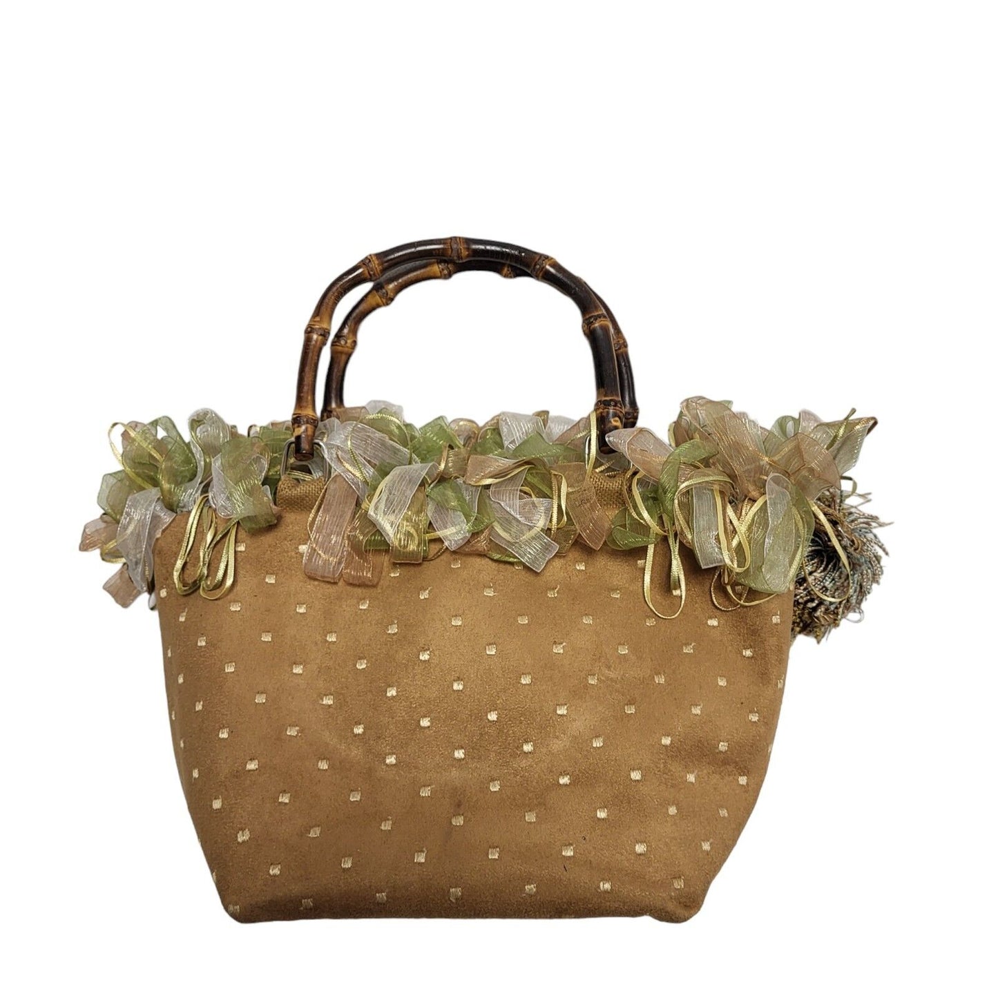 Lula Belle Brown Vintage Hand Bag / Shoulder Bag Uk Women's 7" x 10"