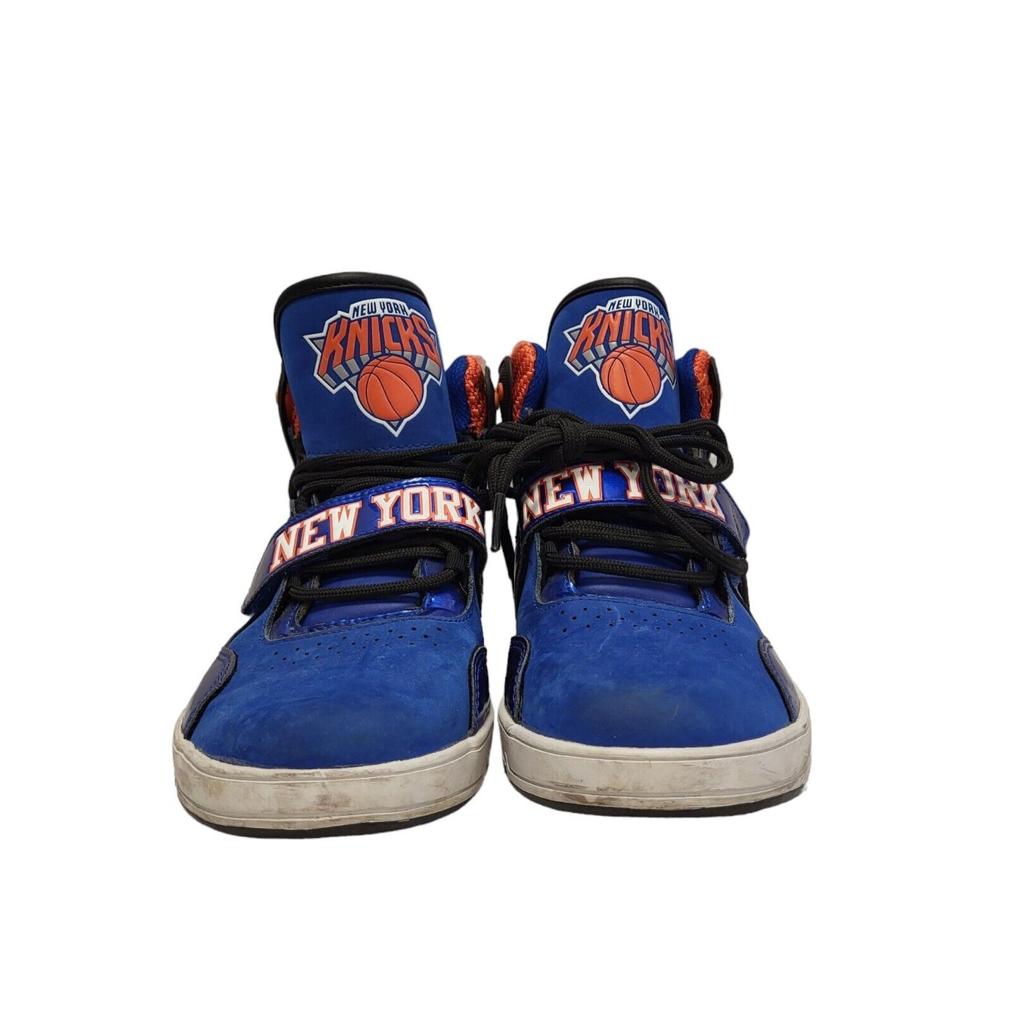 Adidas New York Knicks Blue HI Top Leather Men's Trainers Uk 6.5