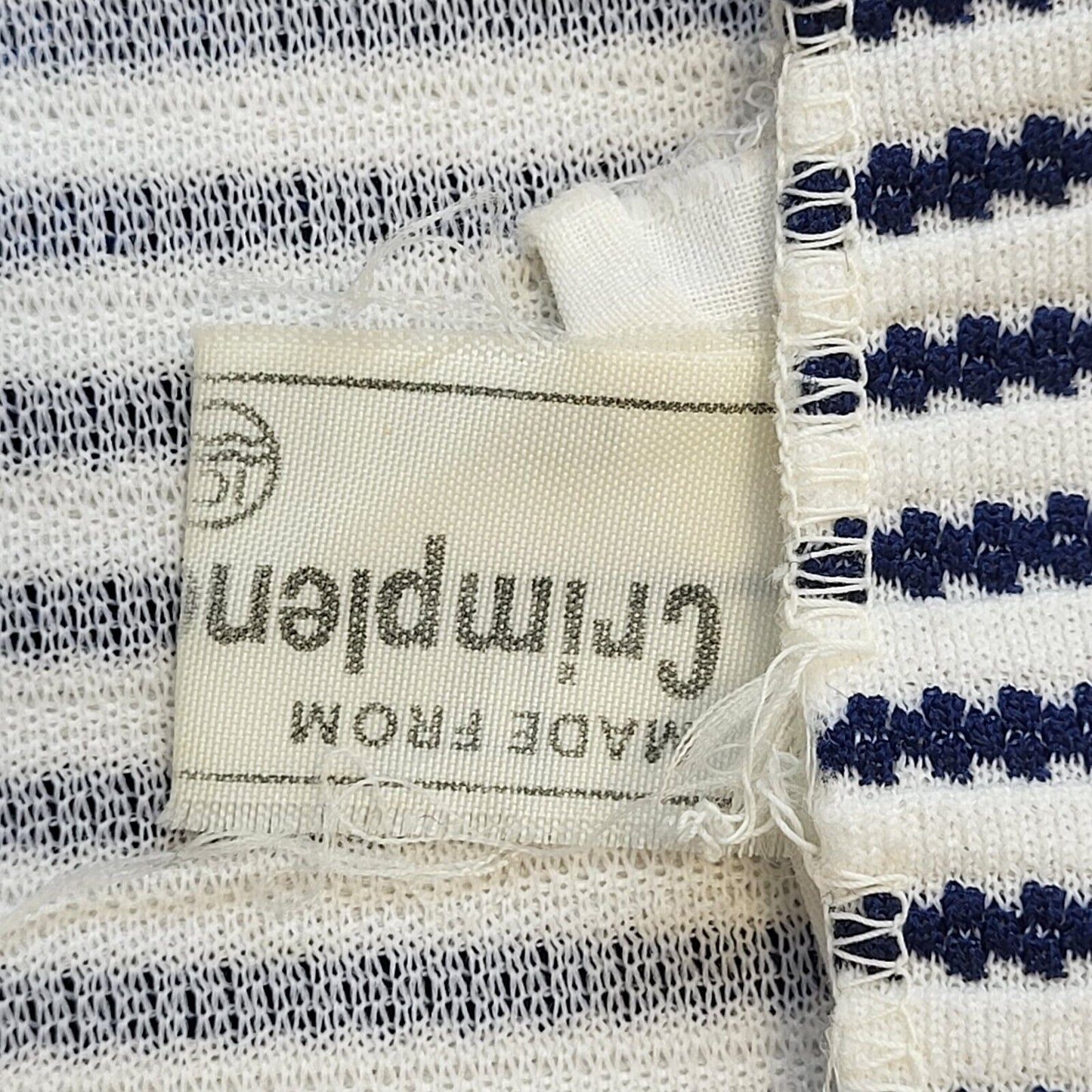 70s Vintage Blue & White Striped Button Jacket Women's Size Medium Eu 38