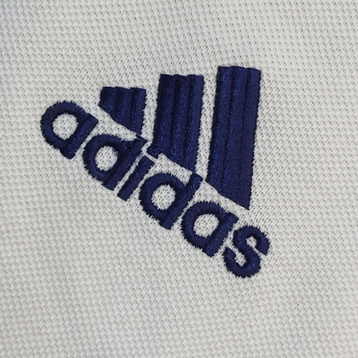 Adidas 90s Vintage White Sports Short Sleeve Polo Shirt Men's M