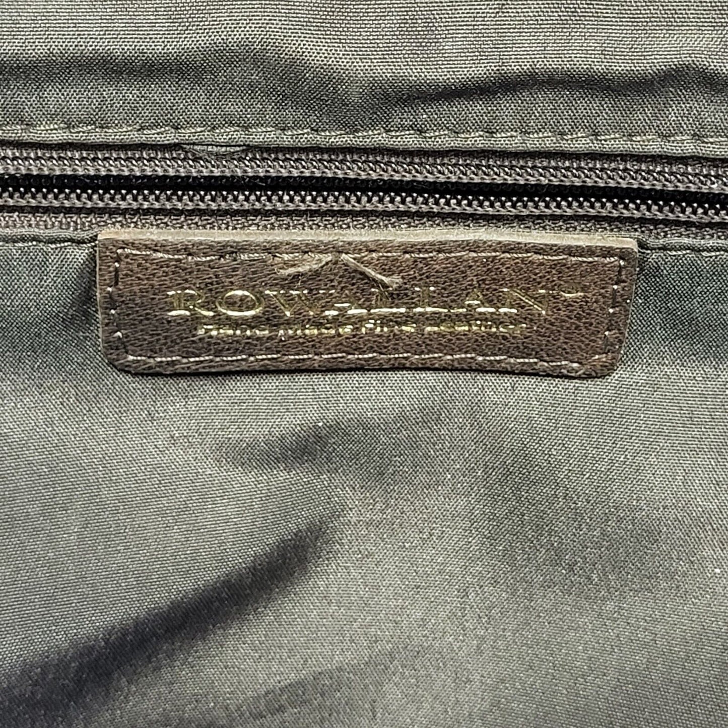 Rowallan Brown Vintage Leather Satchel Bag Uk Women's 15" x11"
