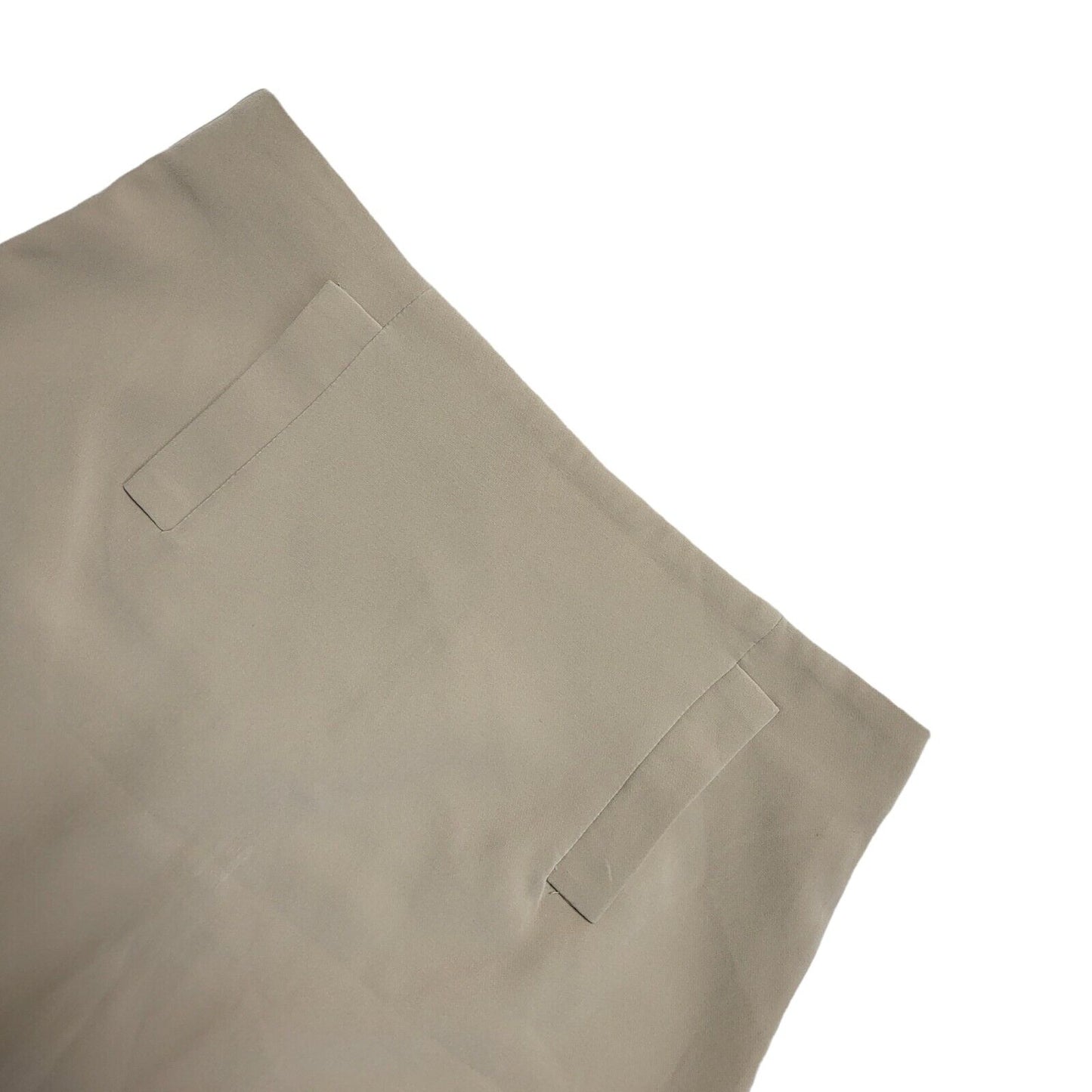 Clip Basic Beige Y2k Short Mini Skirt Uk Women's Size Small
